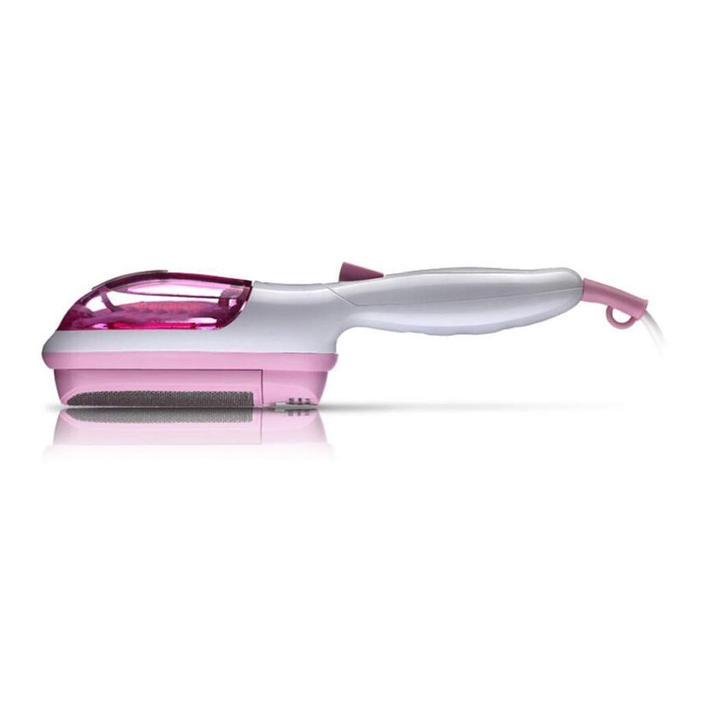 **Pink Handheld Steam Iron & Garment Steamer - Portable Travel Mini Iron for Clothes, Wrinkles, Dresses & Suits - Perfect for Home, Office & Travel Use**