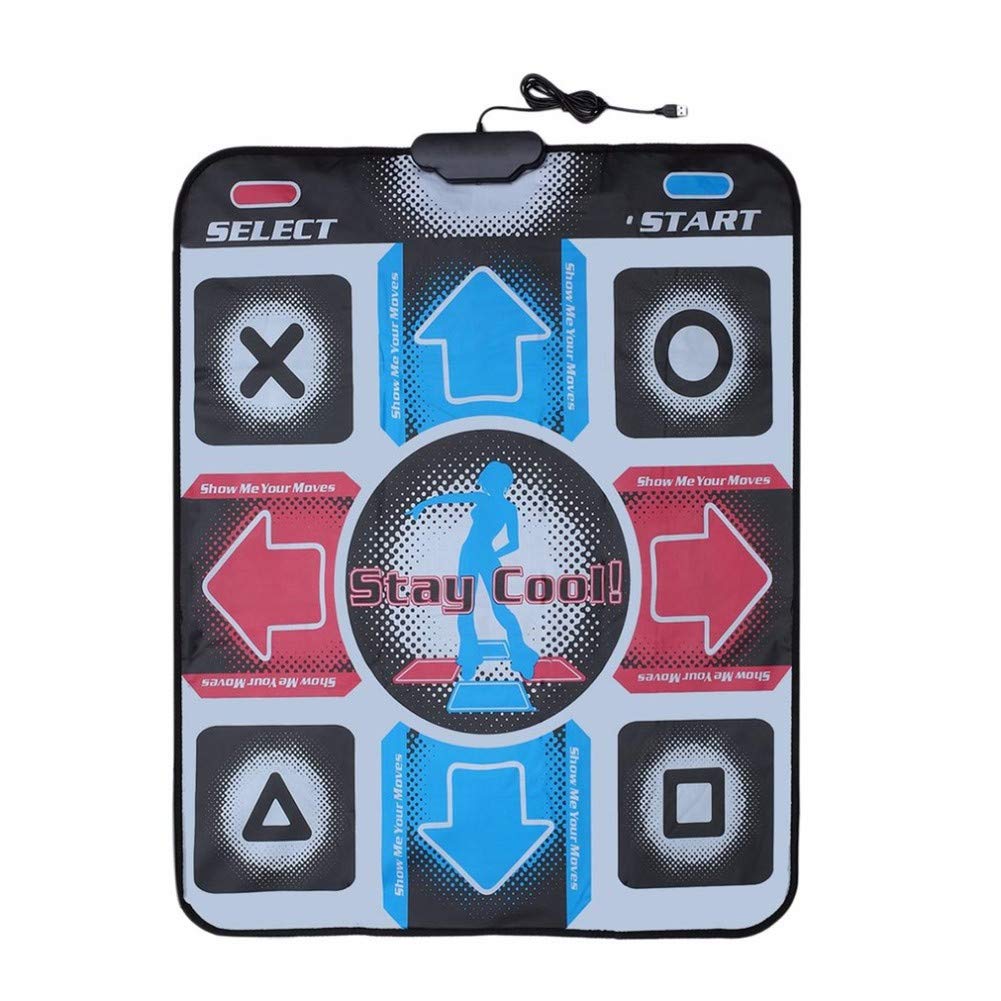 Non-Slip USB Dance Pad for PC - Interactive Step Dance Mat with LED Lights | Perfect for Home Fitness, Dance Games & Kids Play | Durable Anti-Slip Dance Floor Mat for DDR & Just Dance