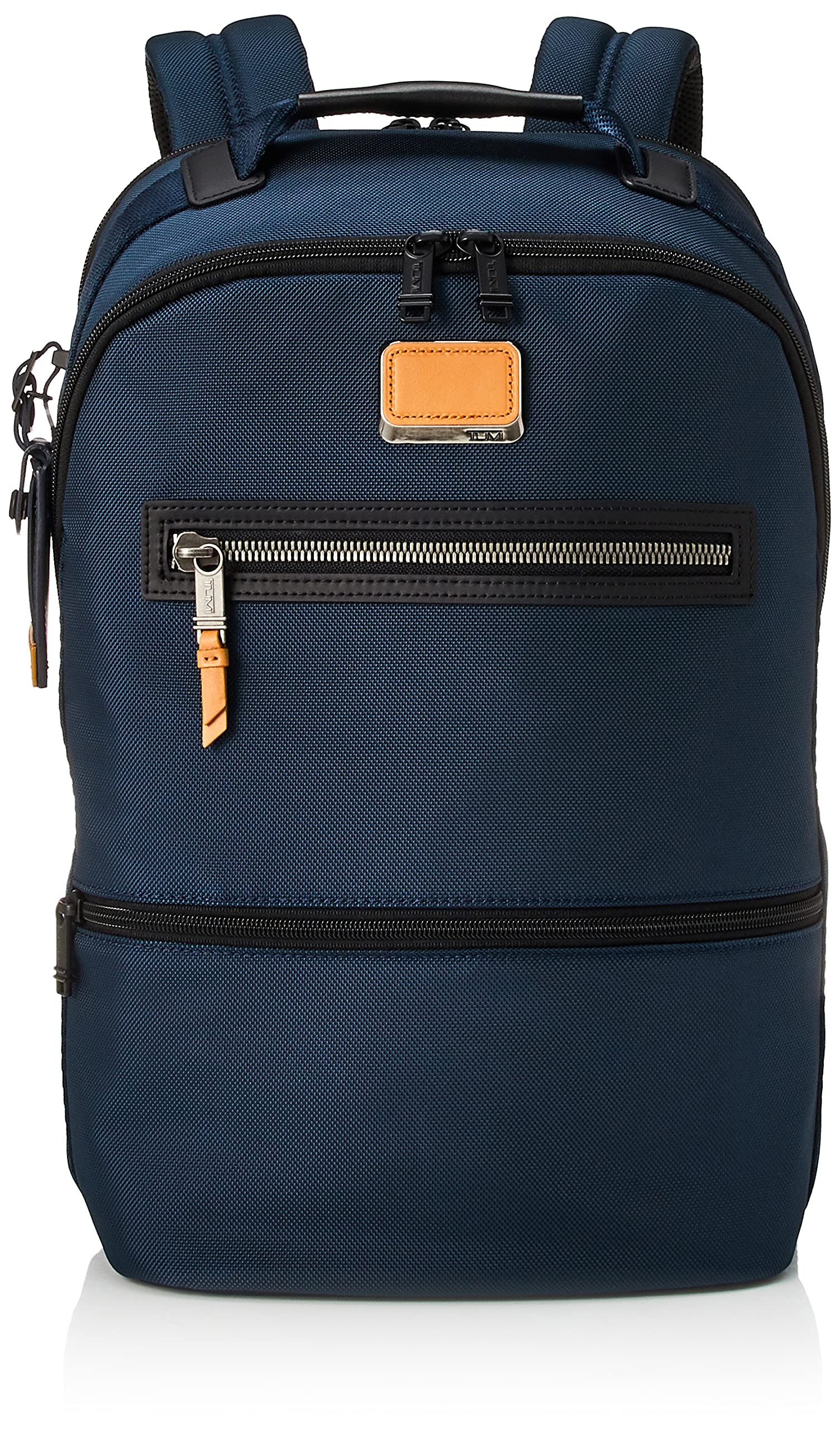 TUMI Alpha Bravo Essential Backpack for Men & Women - Durable Laptop Backpack with USB Charging Port, Water-Resistant Travel Backpack for Work, School, Business Trips & Commuting - Navy Blue