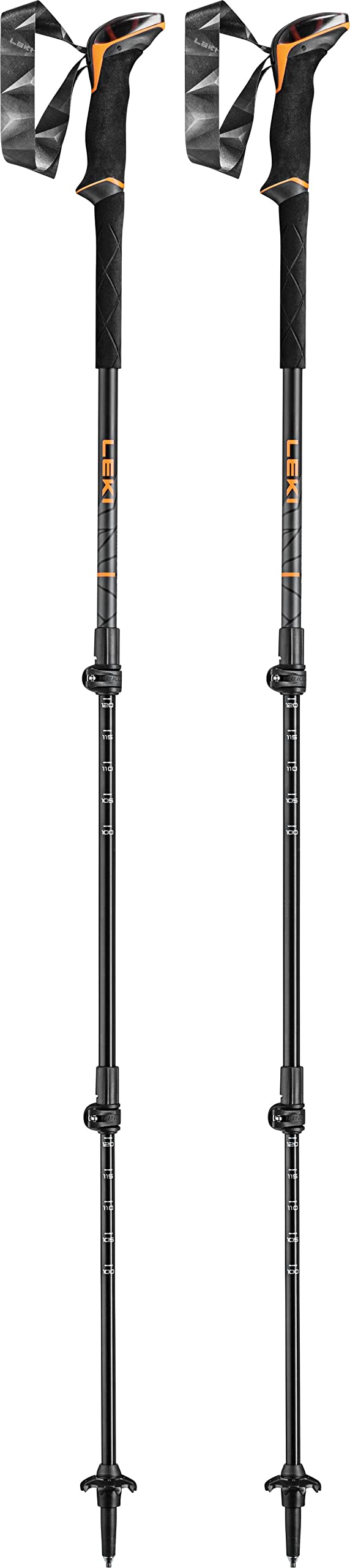 LEKI Micro Flash Trekking Poles - Lightweight Carbon Fiber Hiking Sticks for Men & Women - Perfect for Backpacking, Trail Running & Mountain Climbing