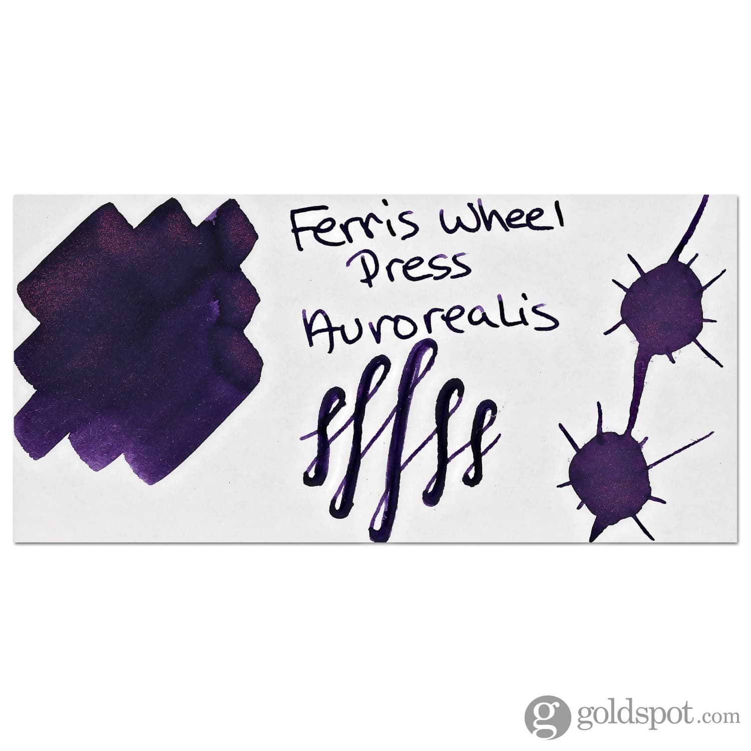 Ferris Wheel Press Aurorealis Bottle Ink - 38 mL Vibrant Fountain Pen Ink for Calligraphy, Journaling & Artistic Writing