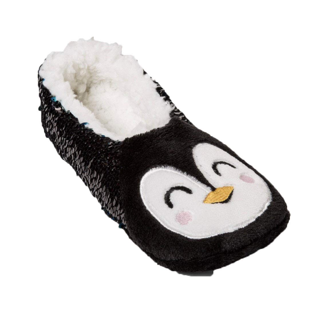 Xhilaration Women's Reversible Sequin Slipper Socks for Home & Lounge