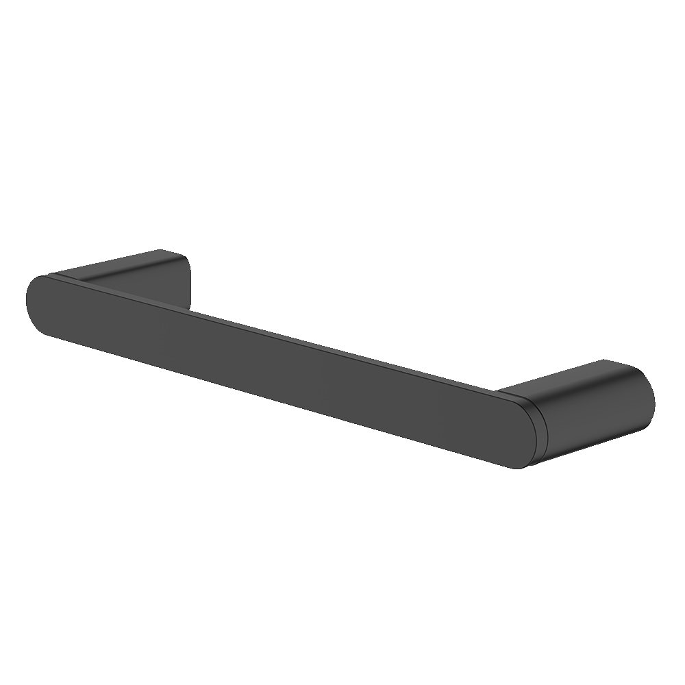 Abey Vela Single Towel Rail 250mm - Black Bathroom Towel Holder for Modern Homes (VSTR250 B) | Perfect for Bathrooms, Kitchens & Laundry Rooms