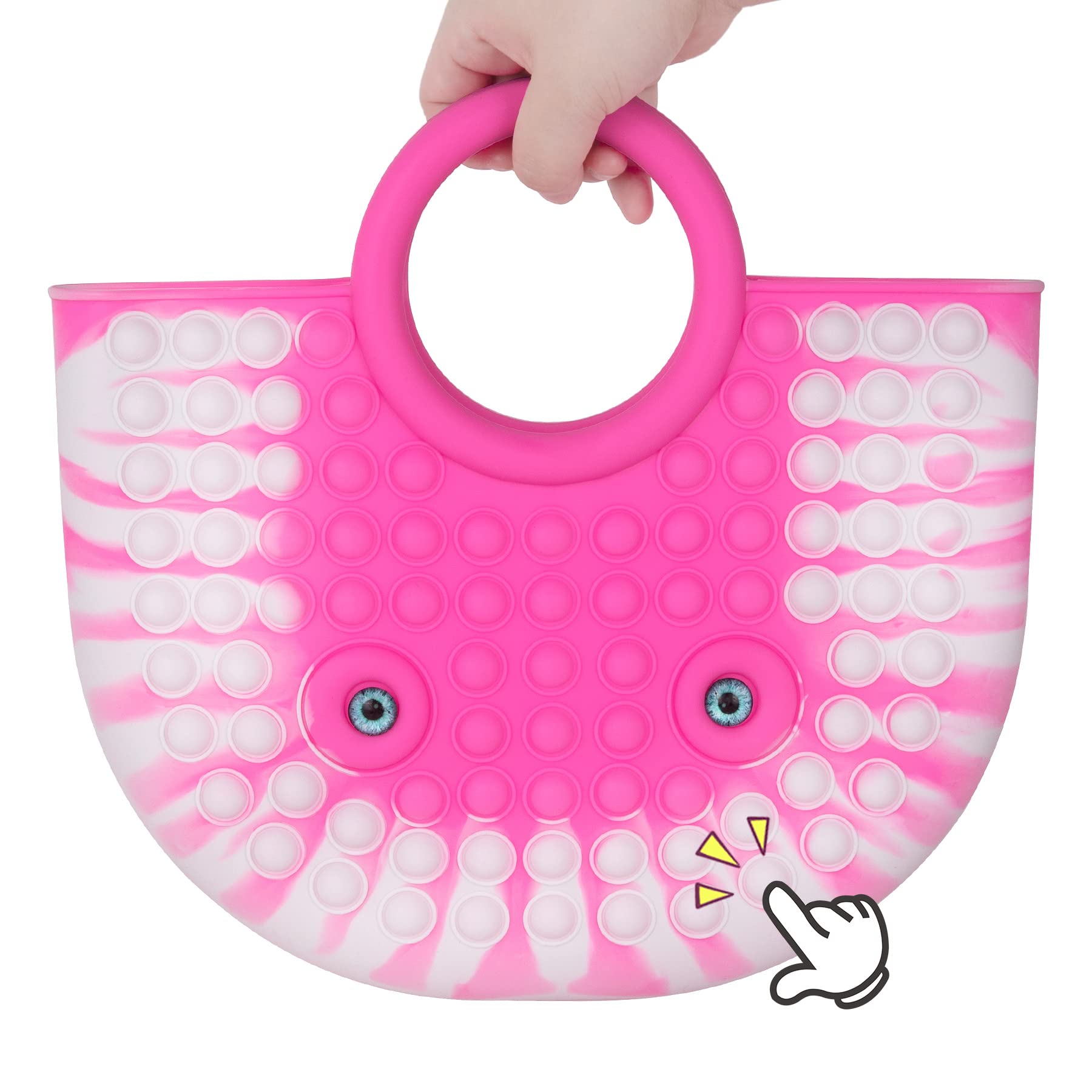 Push Pop It Purse Fidget Handbag - Stress Relief Bubble Popper Sensory Toy for Kids & Adults | Trendy Pop Bubble Handbag for Anxiety Relief, ADHD, Autism | Perfect for School, Travel, Office & Home Use