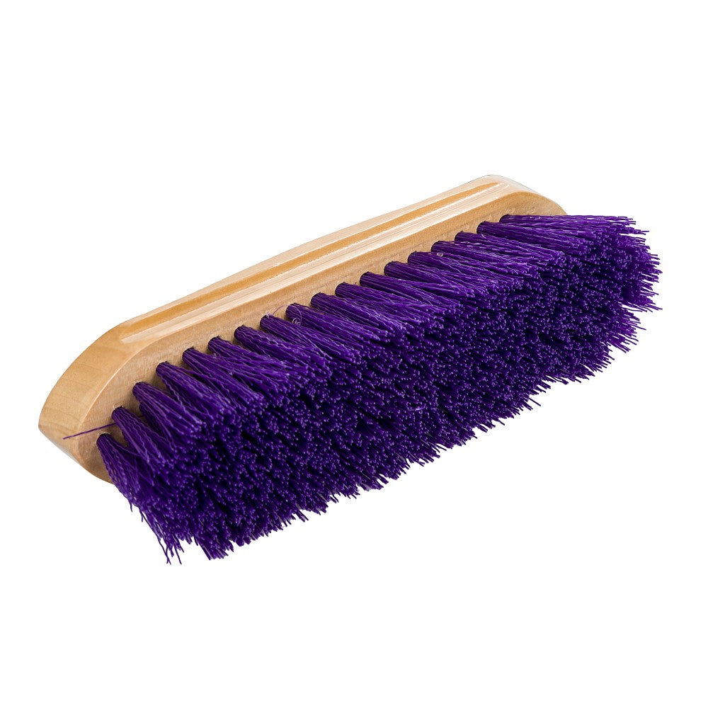 TuffRider Dandy Brush with Wooden Handle - Soft & Stiff Bristles for Horse Grooming, Cleaning & Shedding - Perfect for Stable, Barn & Show Prep