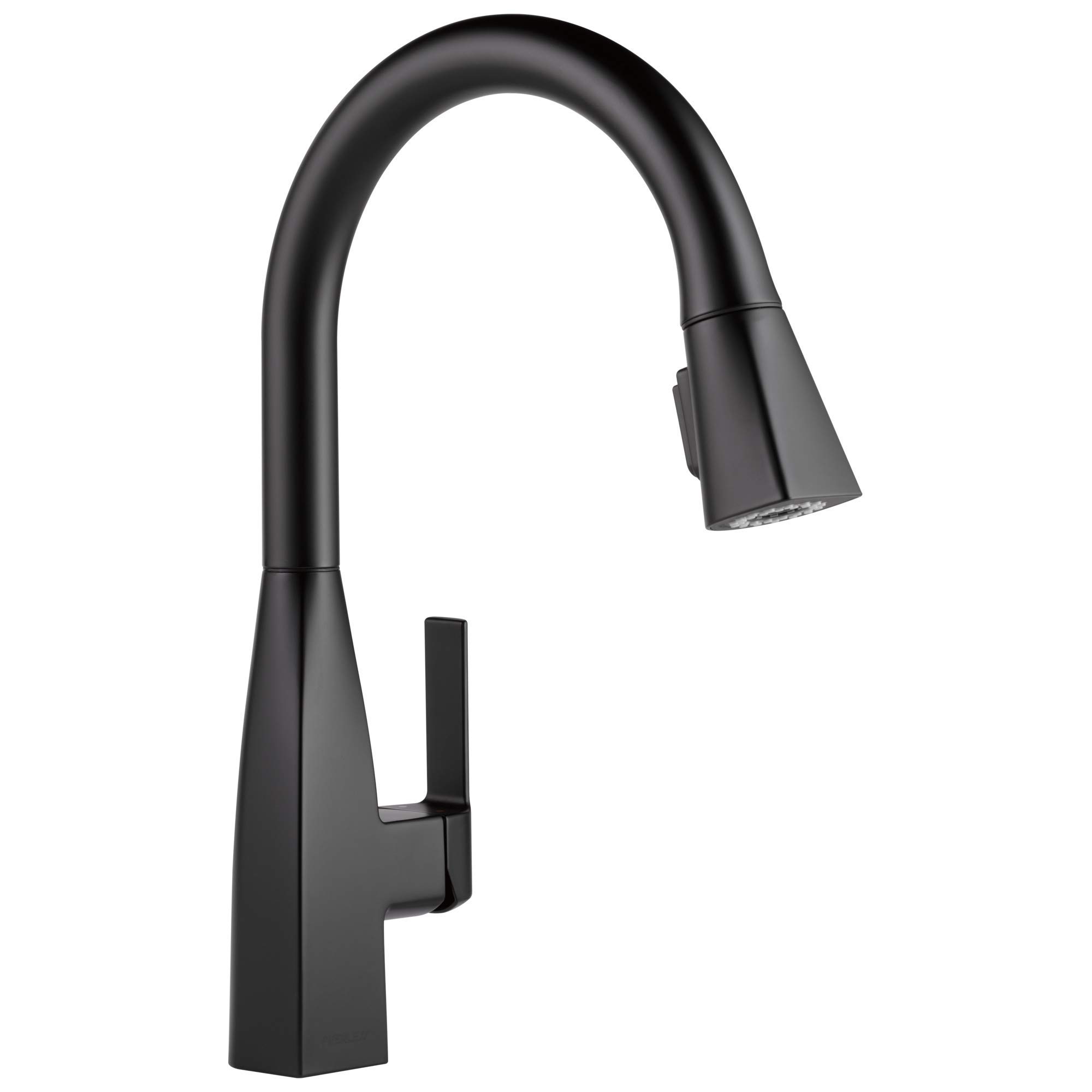 Peerless Xander Matte Black Kitchen Faucet with Pull Down Sprayer - Single Handle High Arc Sink Faucet for Modern Kitchens | Perfect for Cooking, Washing Dishes & Food Prep
