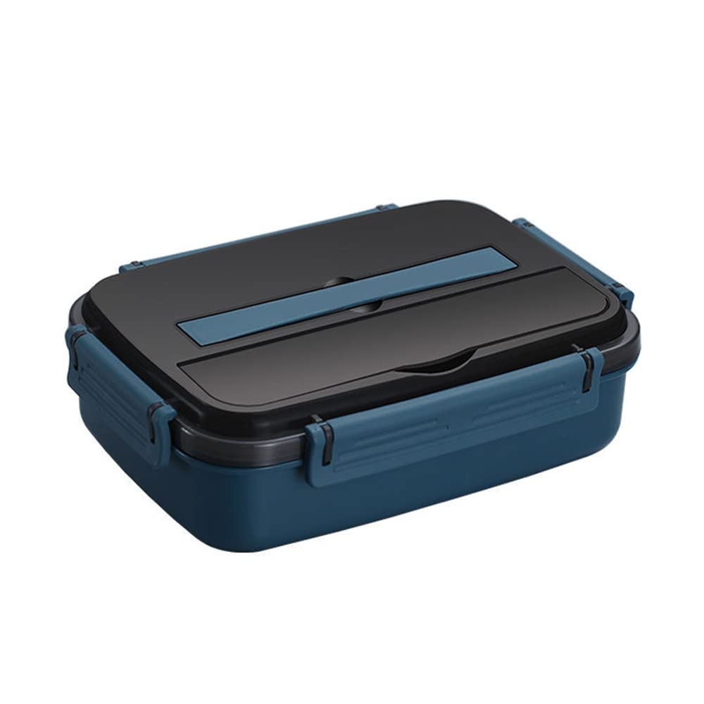 CHENJHONG Leak-Proof 4-Compartment Lunch Box - Ideal for Meal Prep, Picnics & Office Lunch Storage | BPA-Free Food Container (Blue)