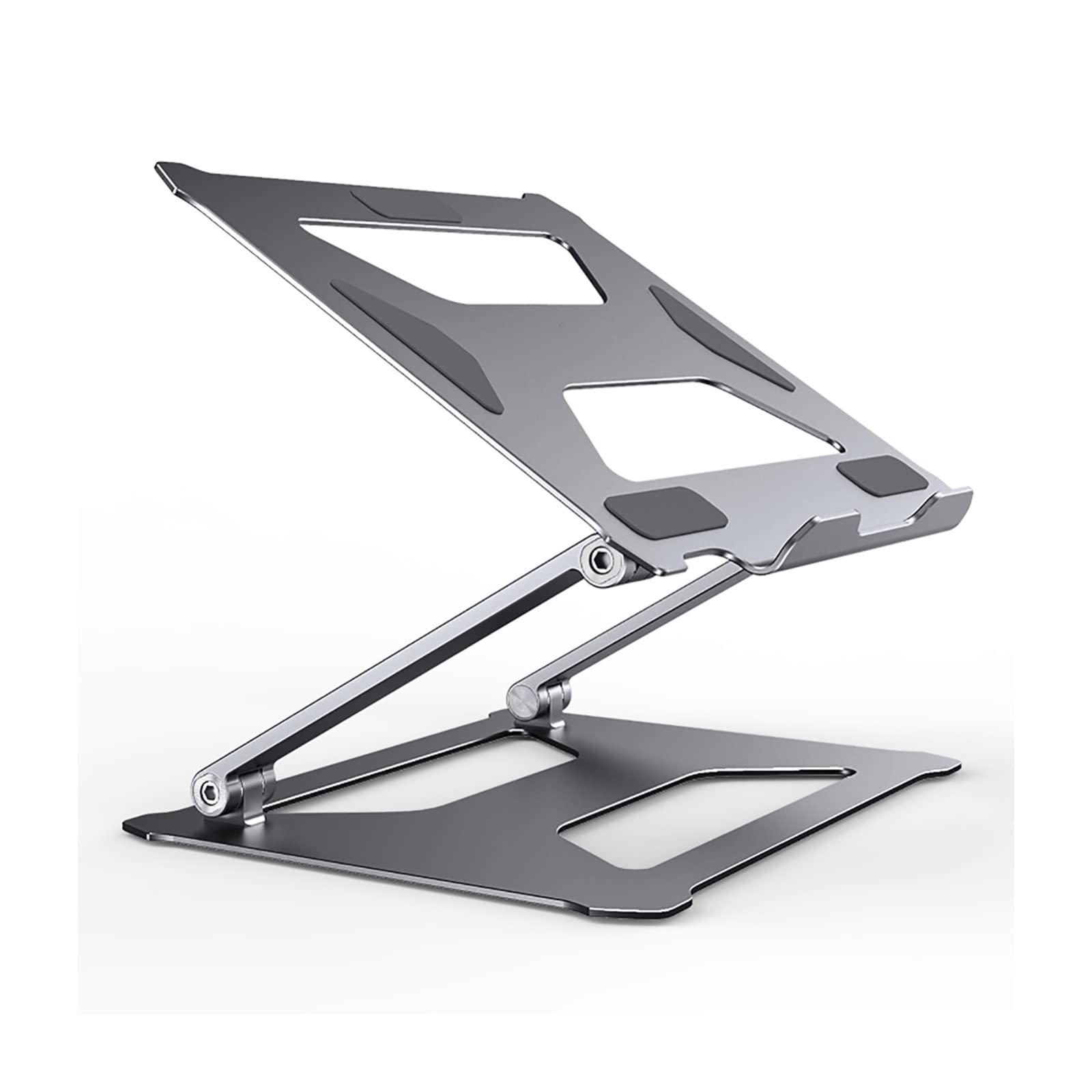 Adjustable Foldable Laptop Stand - Ergonomic Notebook Riser with Non-Slip Base for MacBook, Dell, HP (Color Options) - Perfect for Home Office, Gaming & Workstation Setup