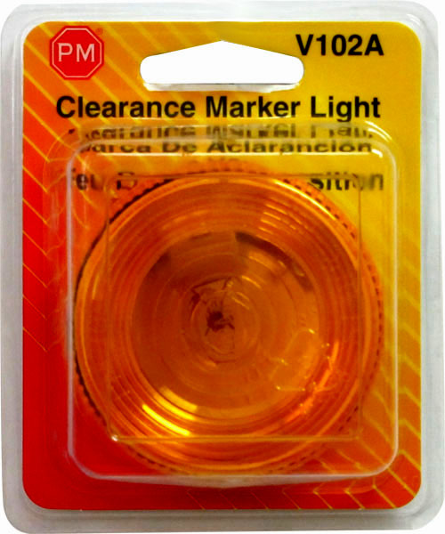 PM V102A Amber Surface Mount LED Lights (6 Pcs) - Durable Waterproof for Outdoor Deck, Stair, Pathway Lighting