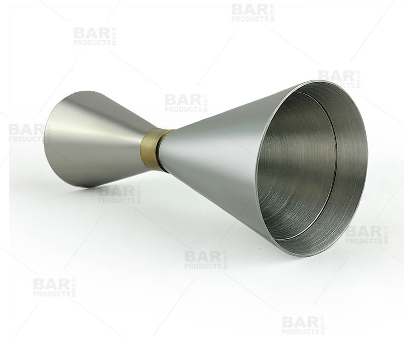 BarConic® Slender Jigger - 30ml & 45ml Stainless Steel Cocktail Measuring Cup for Bartenders - Perfect for Mixing Martinis, Margaritas & Craft Cocktails at Home Bars or Professional Use