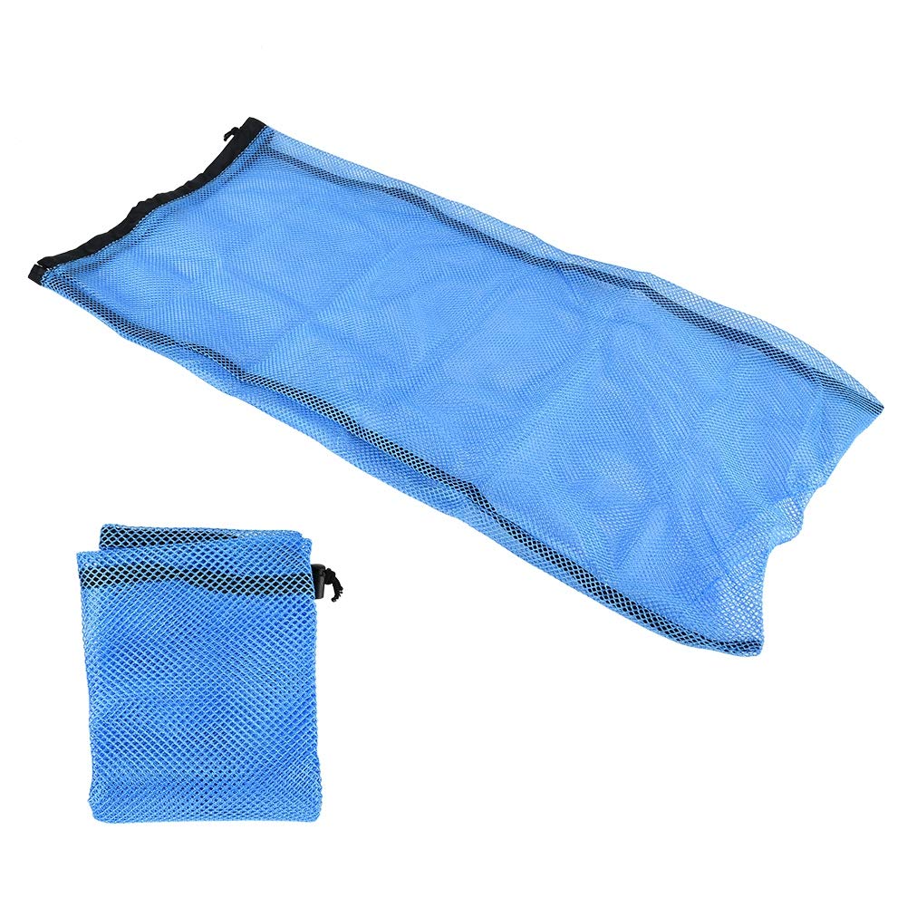 **Flippers Packing Net Bag - Lightweight & Portable Swim Drawstring Bag for Divers & Snorkeling - Perfect for Beach, Pool & Water Sports (Black)**