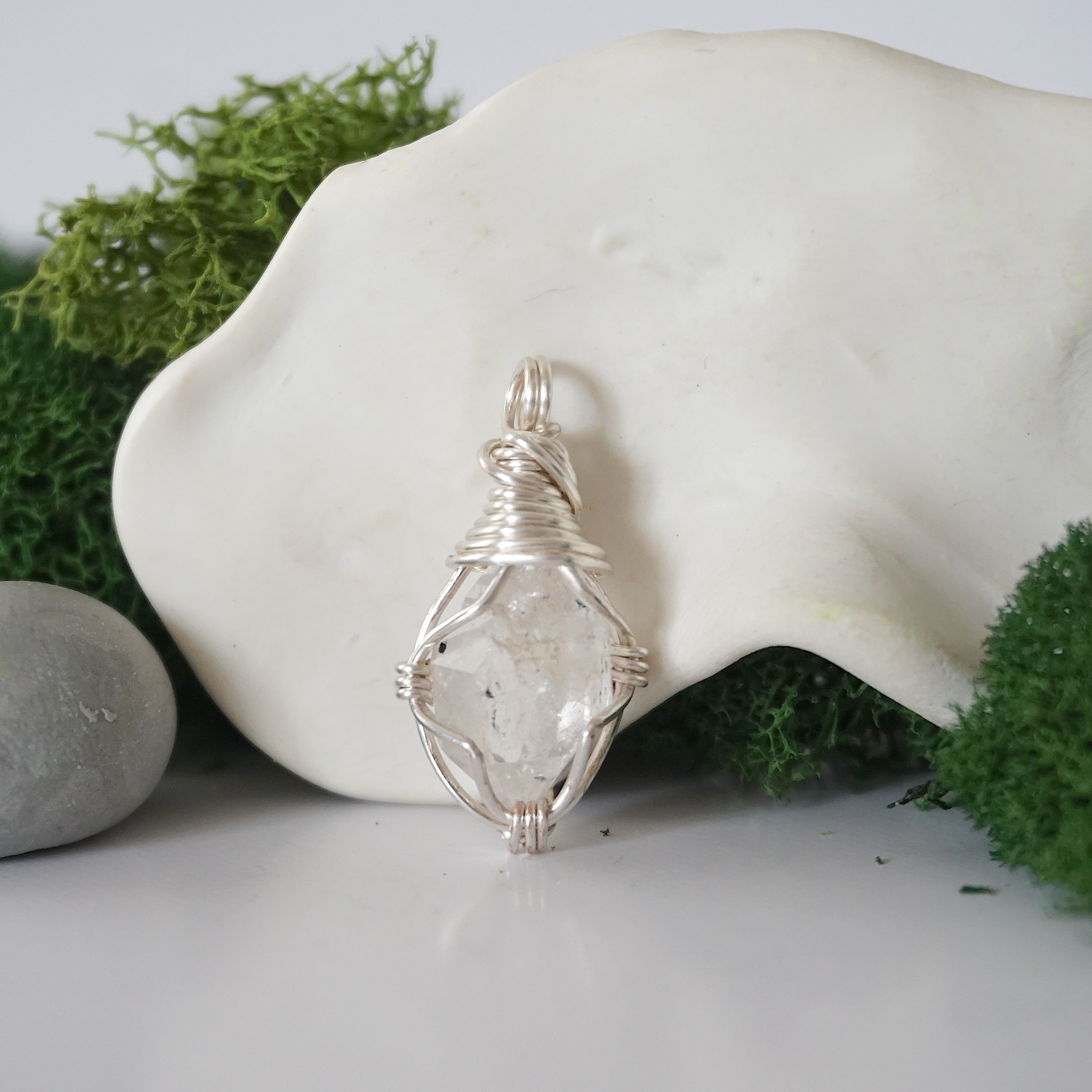 Elegant Herkimer Diamond Birthstone Necklace - Dainty Crystal Pendant for Women - Perfect Gift for Birthday, Anniversary & Special Occasions