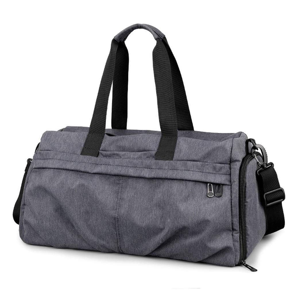 WANGXIAOLINYUNDONGBAO Sports Travel Bag - Lightweight Portable Gym Duffel with Multiple Pockets (Gray, 43x21x25cm) - Perfect for Fitness, Short Trips & Outdoor Activities