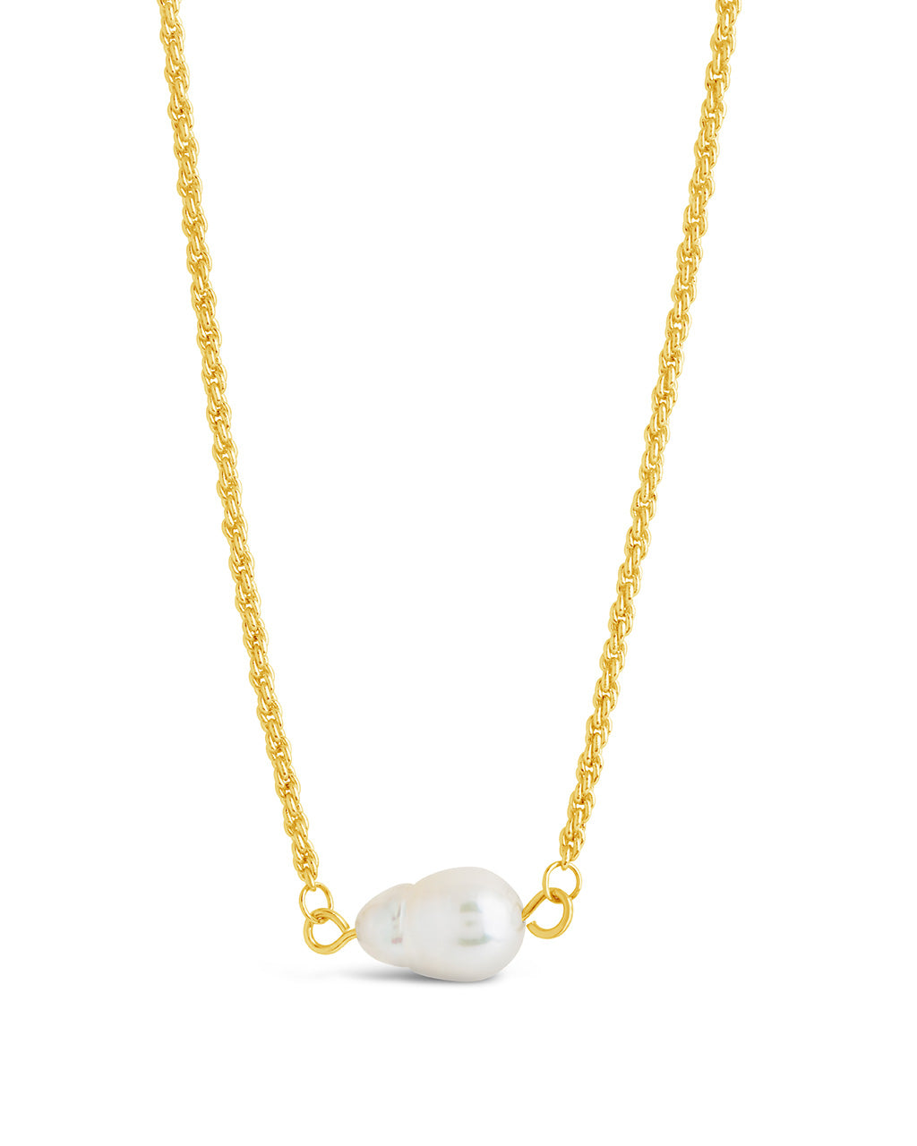 Elyse Pearl Pendant Necklace for Women - Elegant 18K Gold Plated Sterling Silver Jewelry Gift for Birthday, Anniversary & Valentine's Day - Perfect for Weddings, Parties & Special Occasions