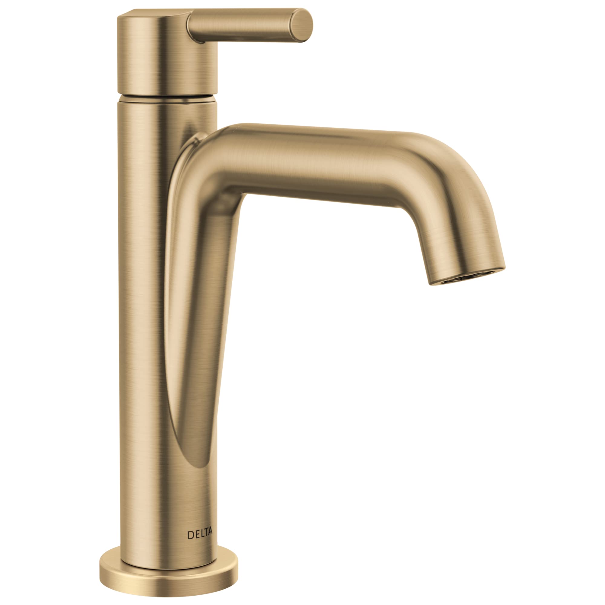 DELTA FAUCET Nicoli Single Handle Bathroom Sink Faucet - Single Hole Mount, Champagne Bronze Finish (15849LF-CZ) - Perfect for Modern Bathrooms & Powder Rooms