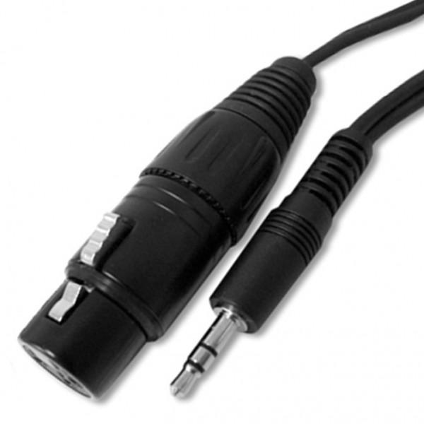Professional Female XLR to 3.5mm Male TRS Audio Cable - 6 Feet for Studio Recording, Live Sound & DJ Equipment