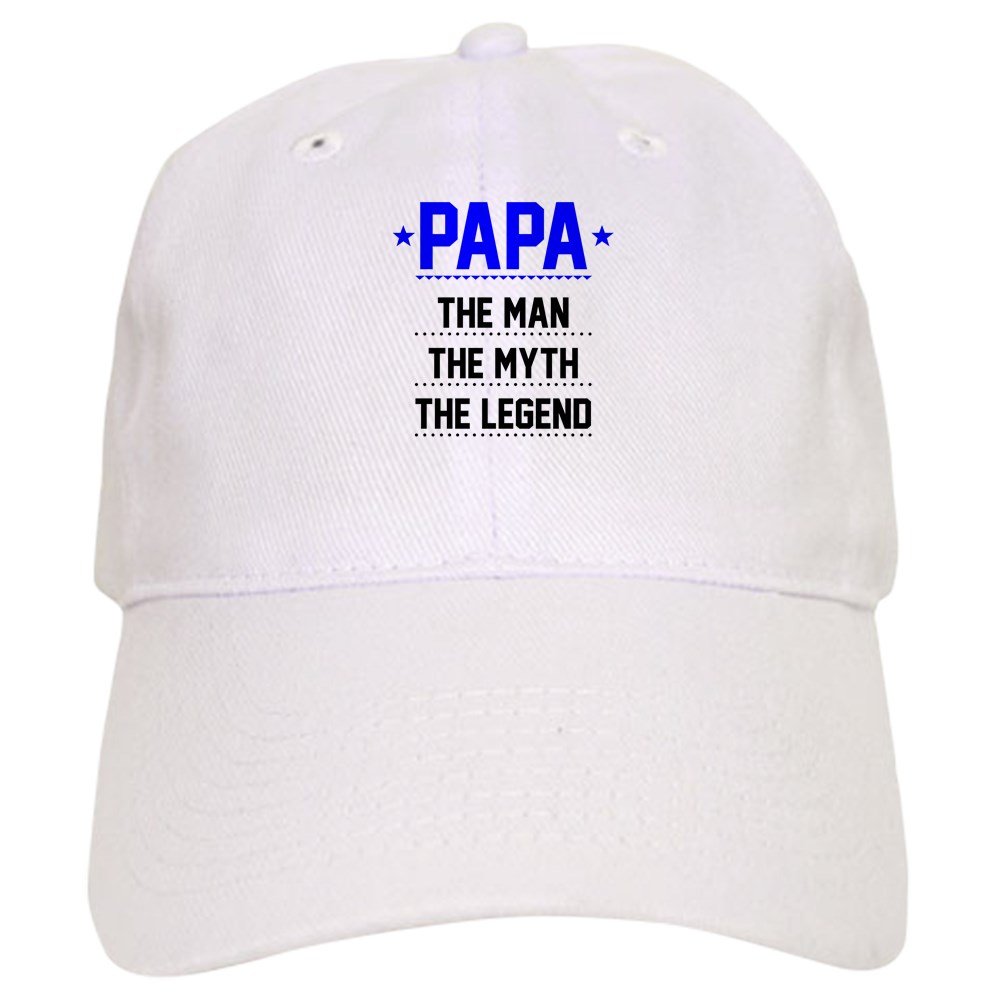 Papa The Man The Myth The Legend Adjustable Baseball Cap - Dad Gift for Father's Day, Birthday, Casual Wear