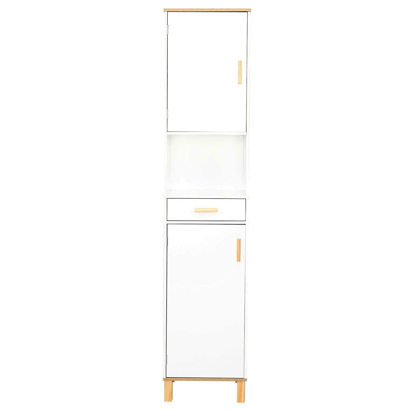 5-Tier Tall Storage Shelf - Slim Floor Cabinet for Kitchen, Pantry, Bathroom & Home Organization | Space-Saving Furniture for Spice Rack, Pantry Storage & Bathroom Essentials