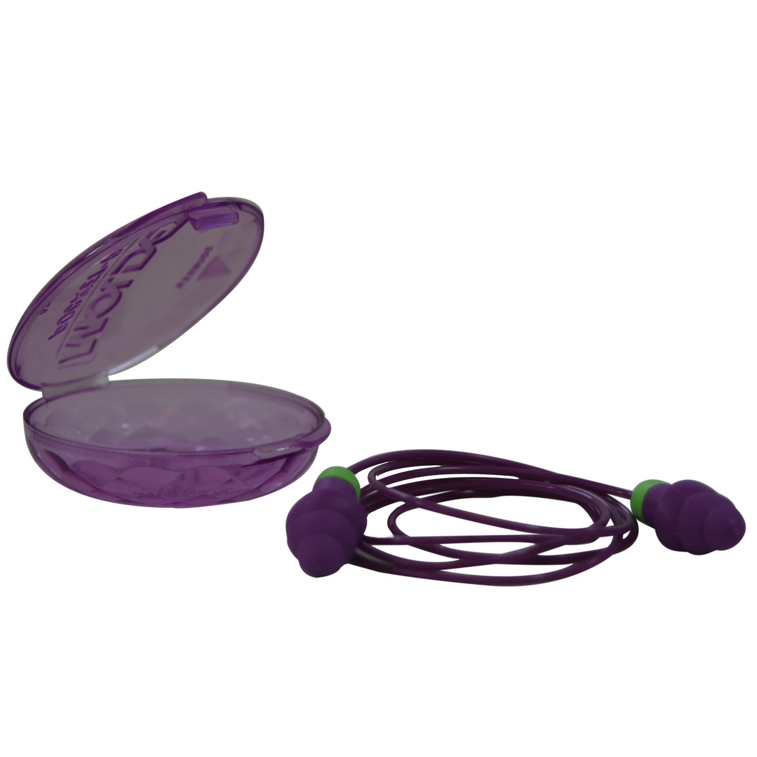 Moldex 6405 Rockets Corded Purple Earplugs - NRR 27 Hearing Protection - 50 Per Box - Ideal for Construction, Shooting, and Industrial Noise Reduction