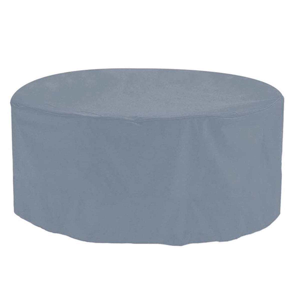Waterproof Round Garden Furniture Covers 185x110cm - Gray Outdoor Patio Sofa Covers, Heavy-Duty Oxford Fabric for All-Weather Protection | Perfect for Garden, Patio, and Backyard Furniture