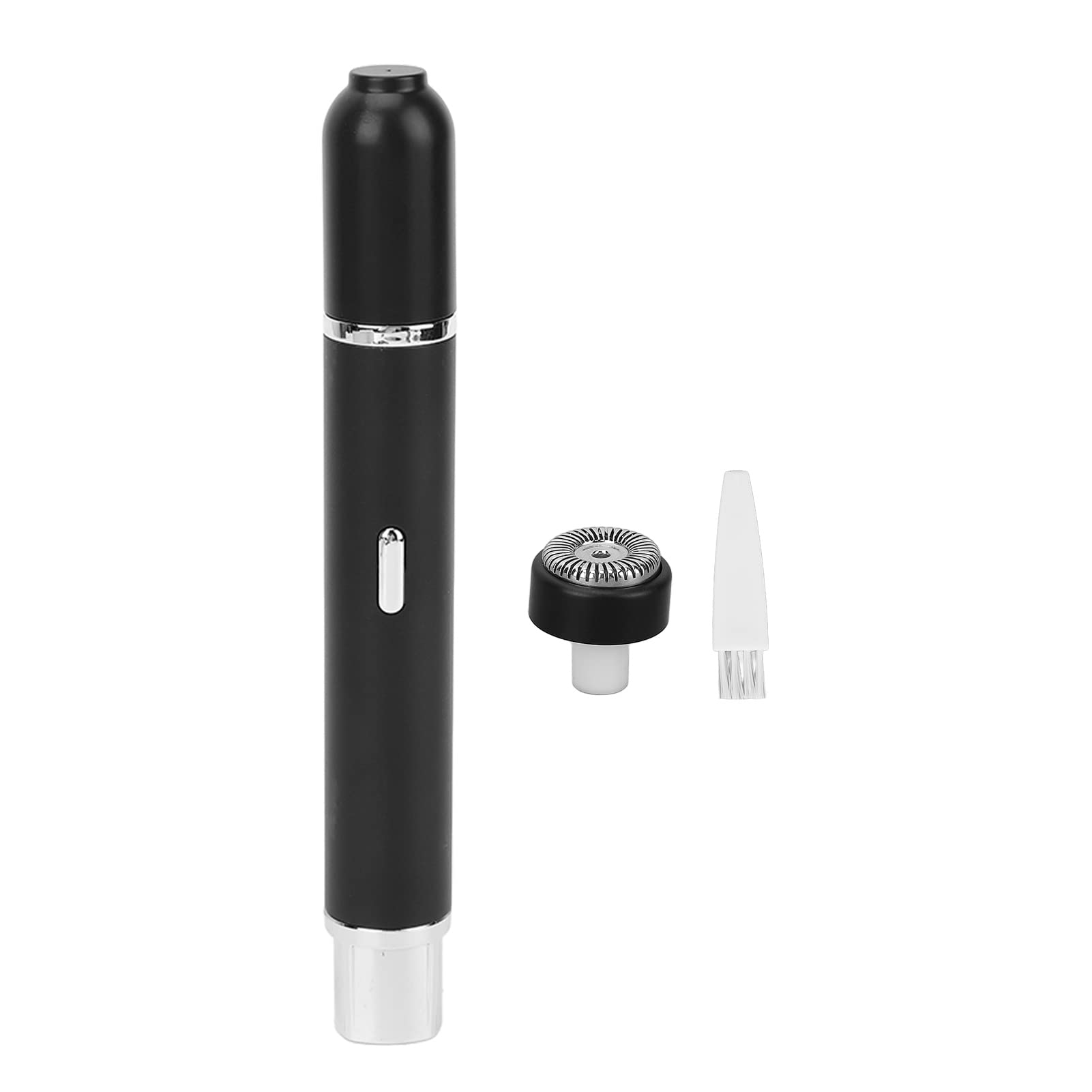 USB Rechargeable Nose & Ear Hair Trimmer for Women - Low Noise Personal Grooming Tool - Black - Perfect for Travel, Home & On-The-Go Use