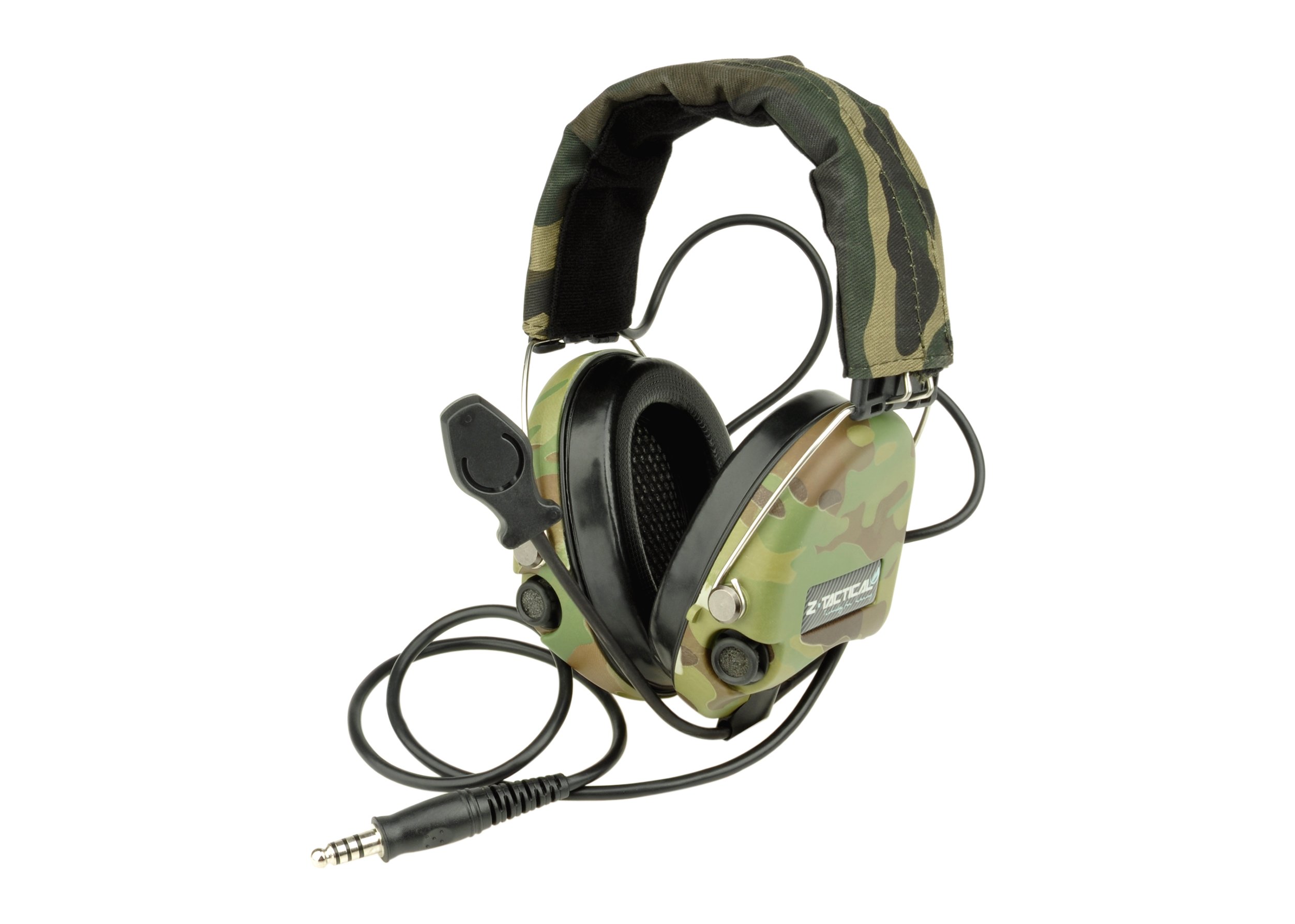 Z-TAC Element Airsoft Z111 Tactical Headset - Military Aviation & Hunting Headphones with Sordin Anti-Noise Technology (Multicam) - Perfect for Airsoft, Shooting Range & Outdoor Adventures