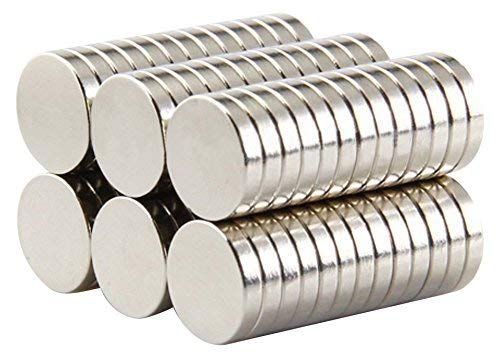 45-Piece 10x2mm Strong Refrigerator Magnets - Multi-Purpose Fridge Magnets for Science Projects, DIY Crafts, Office & Home Organization (Perfect for Whiteboards, Photos, Notes & School Projects)