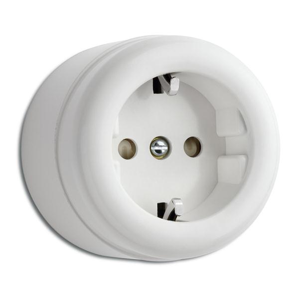 Eluttag Duroplast Surface-Mounted Electrical Outlet - Durable & Safe for Home, Office & Industrial Use