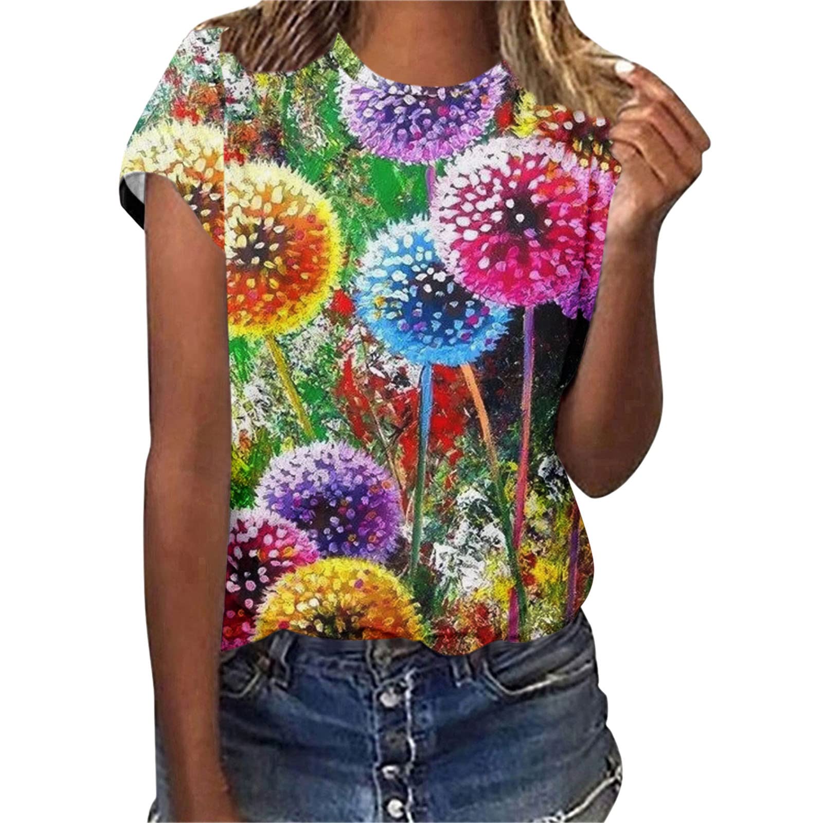 Funny Short Sleeve Women's Tops - Casual Summer Shirts for Plus Size - Perfect for Beach Outings, Parties & Everyday Wear