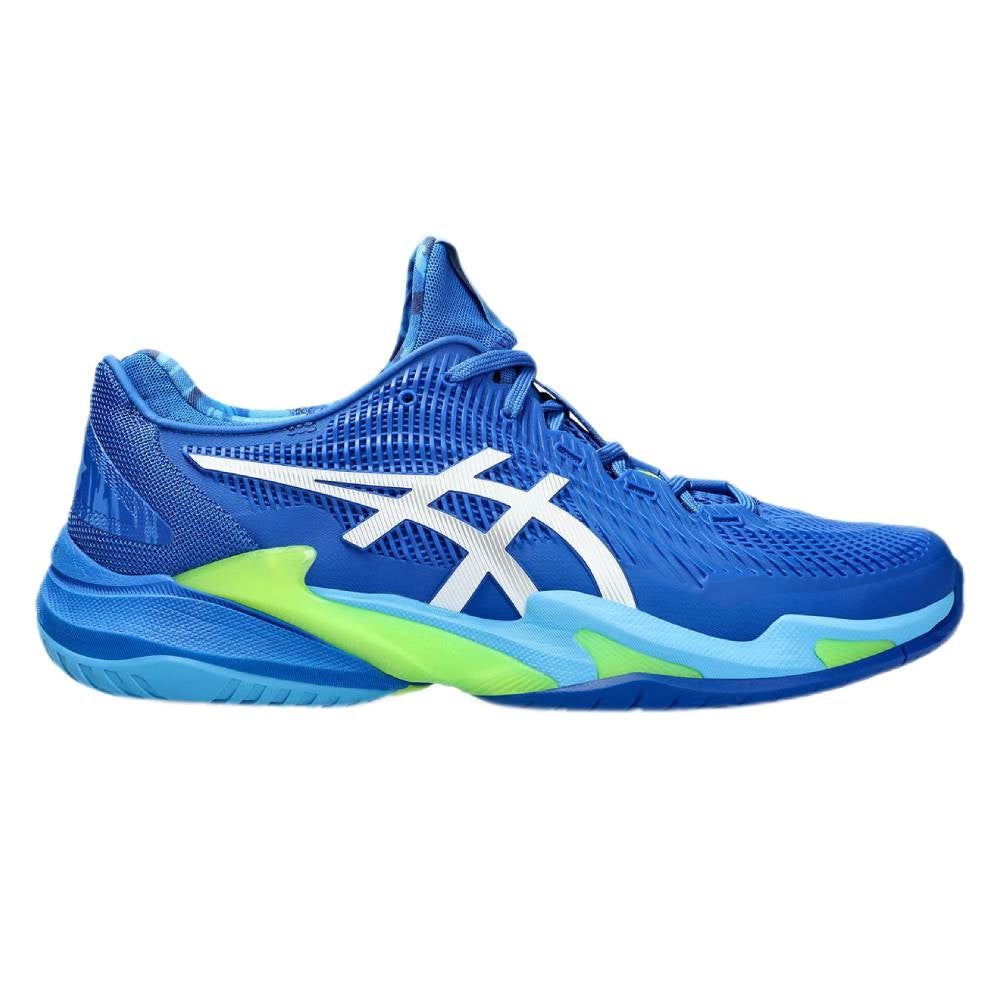 ASICS Court FF 3 Novak Men's Tennis Shoes - Blue/White | High-Performance Tennis Footwear for Competitive Play & Court Training | Perfect for Hard Courts & Clay Courts