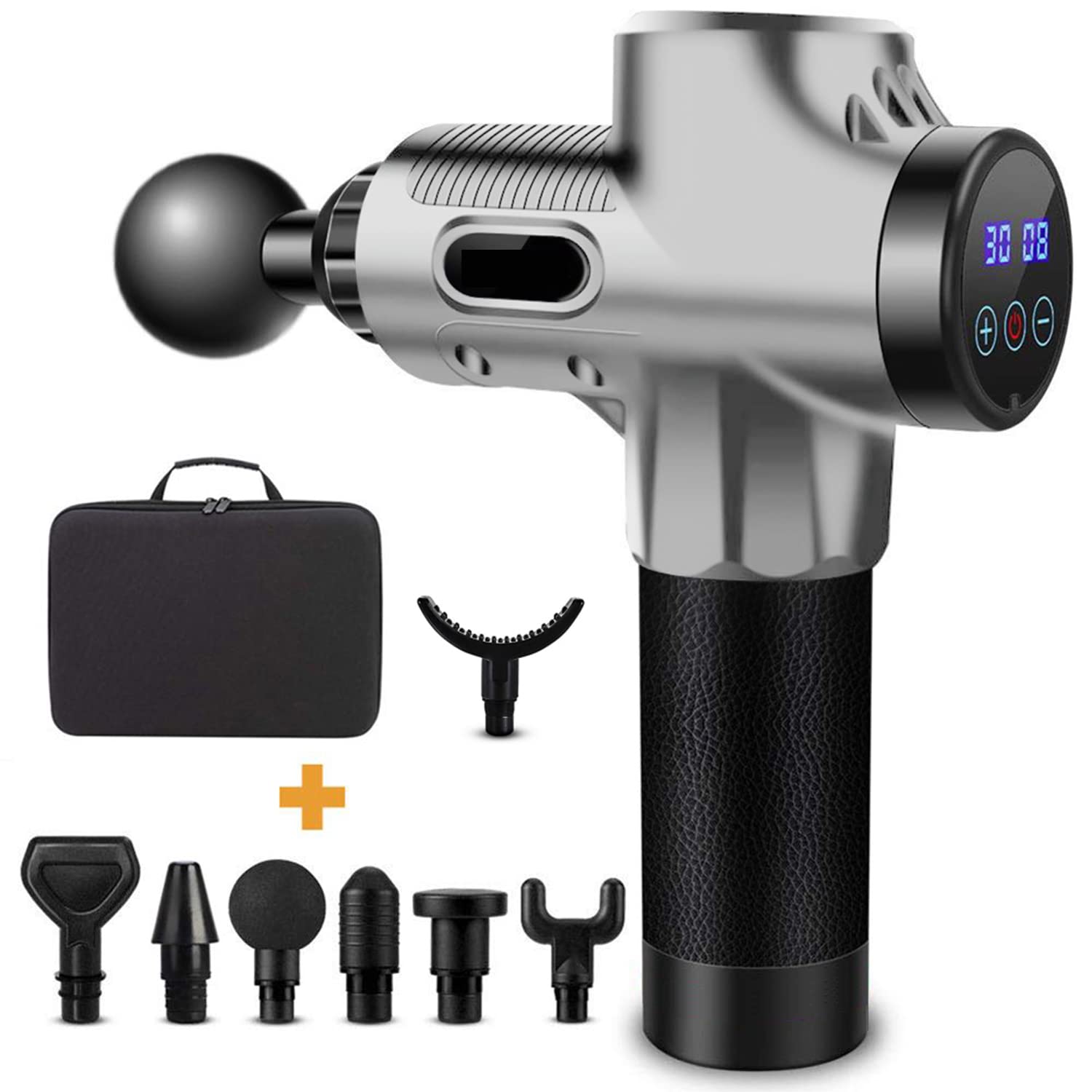 Deep Tissue Percussion Massage Gun for Athletes - Cordless Muscle Massager with 30 Adjustable Speeds, Super Long Battery & Quiet Operation - Relieves Back Pain, Sore Muscles & Speeds Recovery | Perfect for Post-Workout, Physical Therapy & Home Use