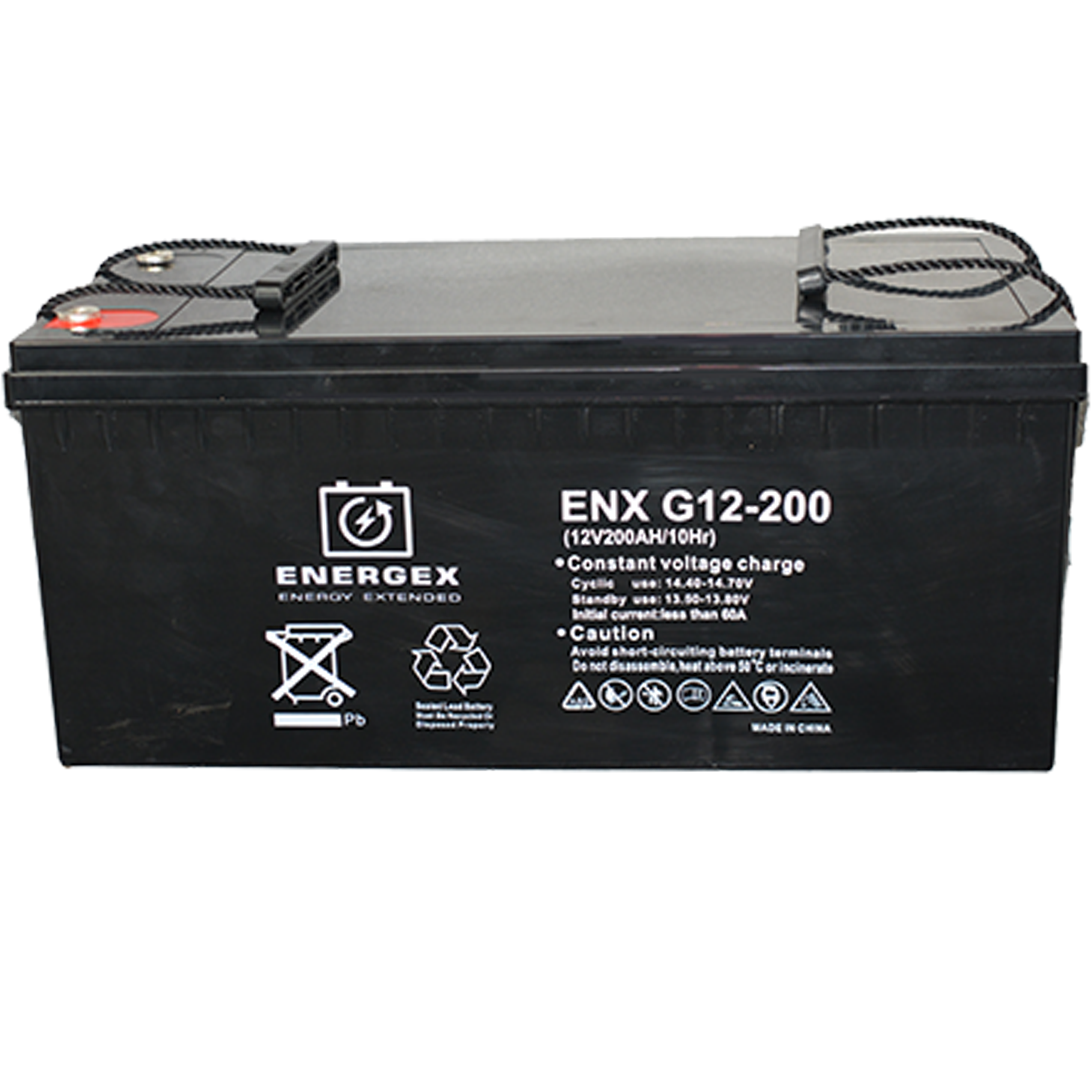 Energex 12V 200Ah Deep Cycle Battery for RV, Marine, Solar & Off-Grid Power - High Performance Rechargeable Battery