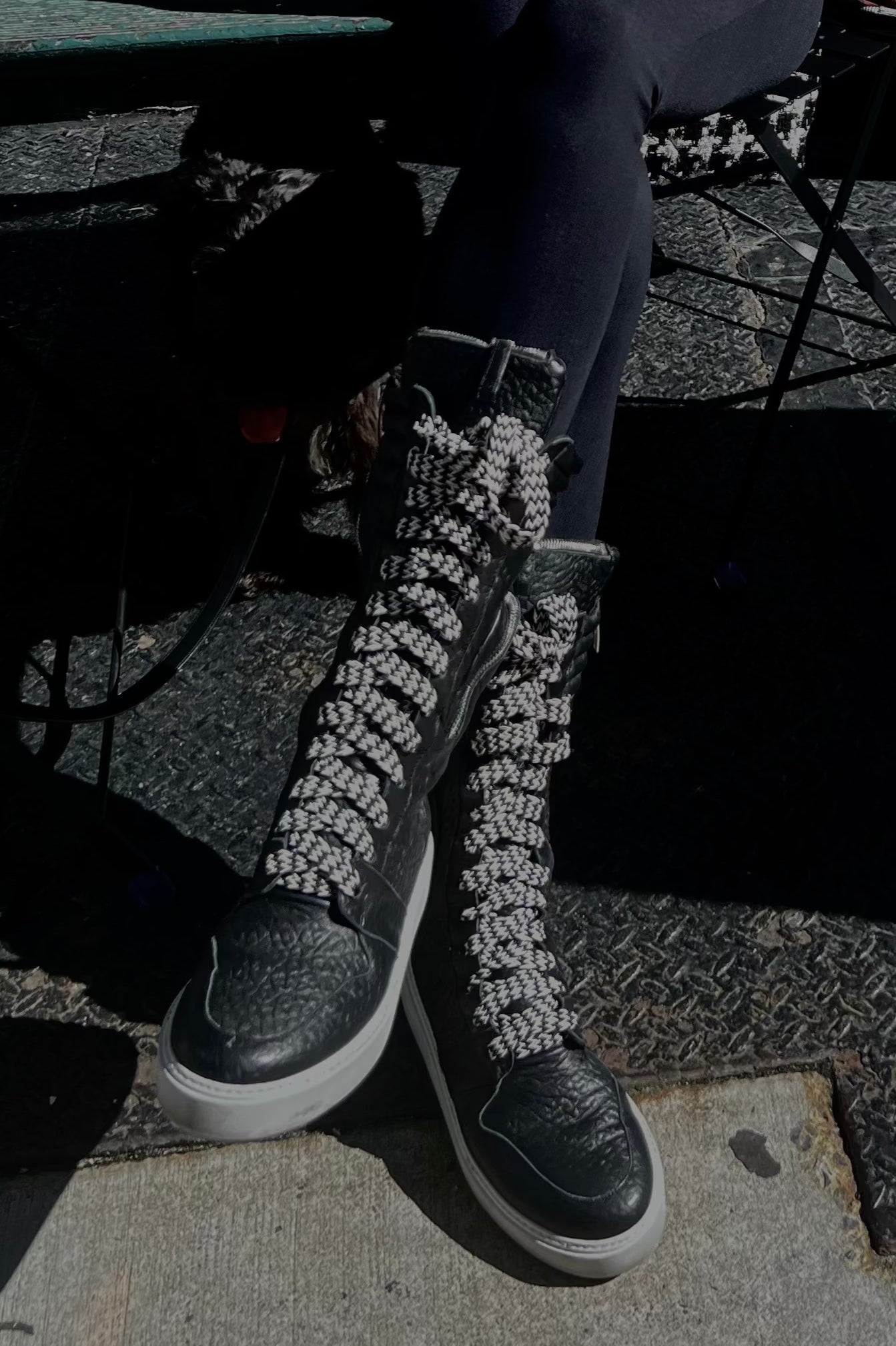 BLAINE BLACK SNEAKER BOOTS for Men & Women - Stylish Comfortable Casual Walking Shoes - Perfect for Urban Fashion, Daily Wear & Outdoor Activities