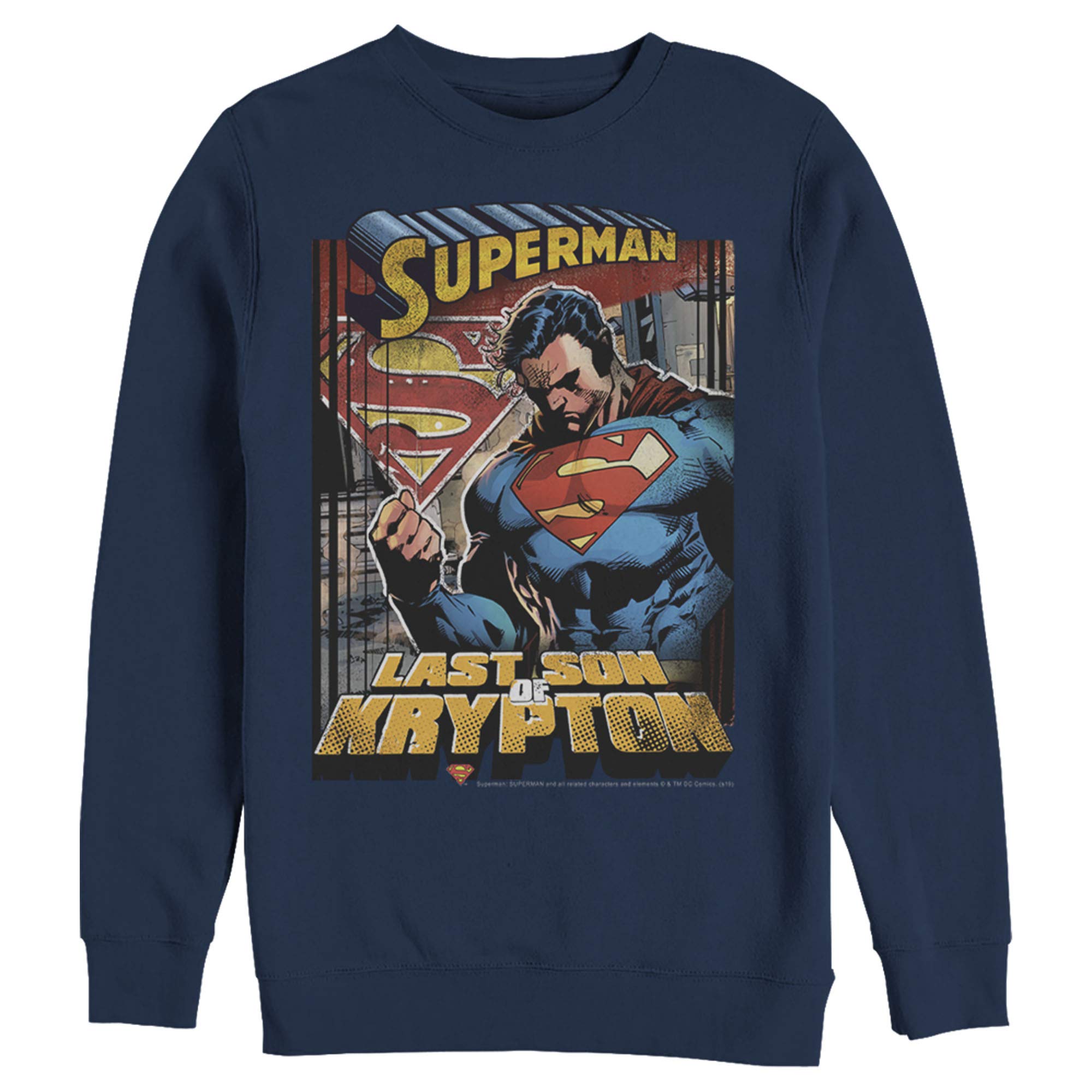 Superman Son of Krypton Graphic Sweatshirt for Men - Soft Cotton Pullover Hoodie - Perfect for Cosplay, Comic Con & Casual Wear