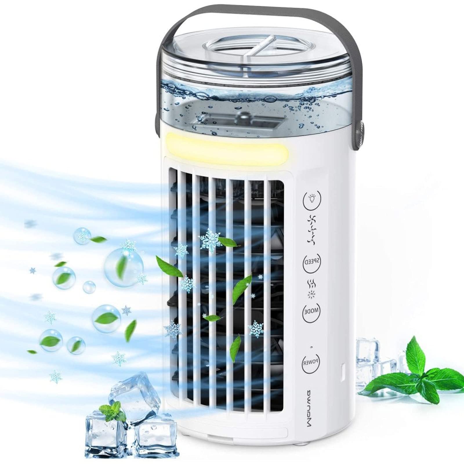 Wiracil Portable Car Air Conditioner & Fan - 3 Speed Adjustable Cooling for Vehicles, Home & Office - Easy to Clean Mini AC for Summer Travel, Work & Indoor Comfort