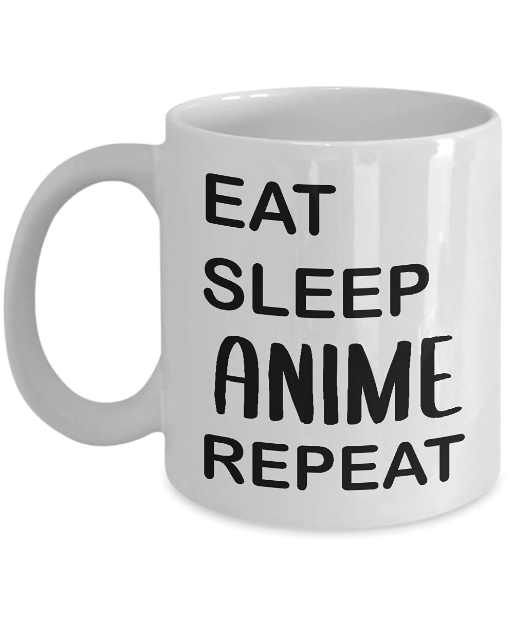 11oz Anime Themed Coffee Mug & Tea Cup - Kawaii Japanese Manga Cartoon Gift for Anime Fans & Otaku Lovers - Funny Cute Novelty Merch - Perfect for Home, Office Use & Anime Themed Parties