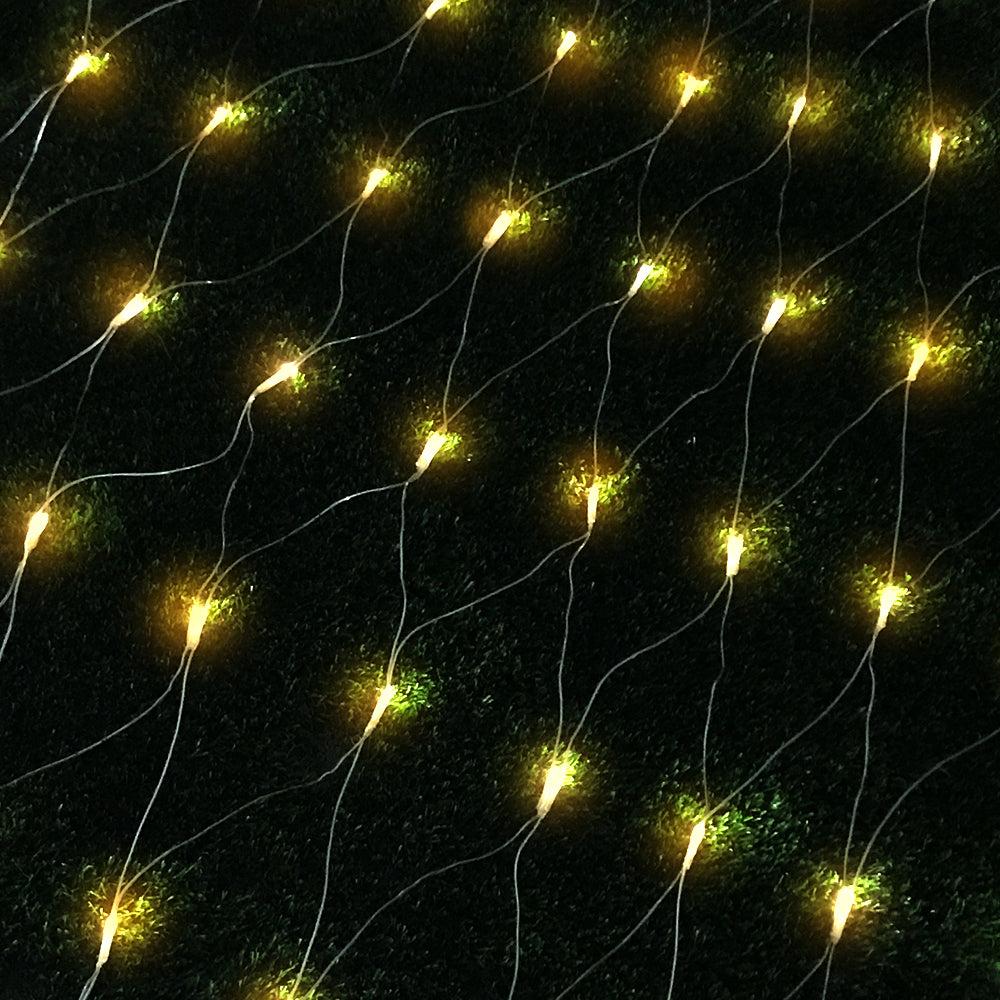 1000 LED Christmas Lights 4m x 6m Net String Lights - Warm White Outdoor/Indoor Holiday Decorations for Trees, Windows, and Parties