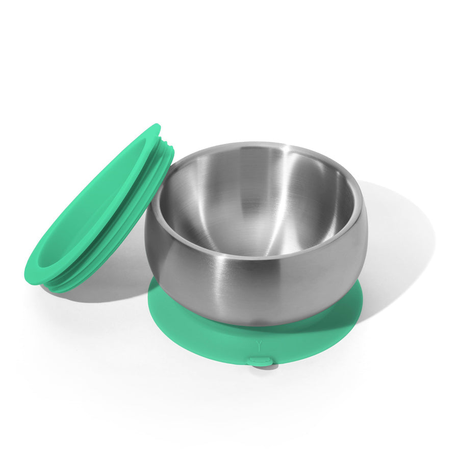 Avanchy Stainless Steel Baby Bowl with Suction Lid - BPA-Free, Non-Slip, Eco-Friendly Feeding Set for Toddlers - Perfect for Home, Travel & Daycare Use