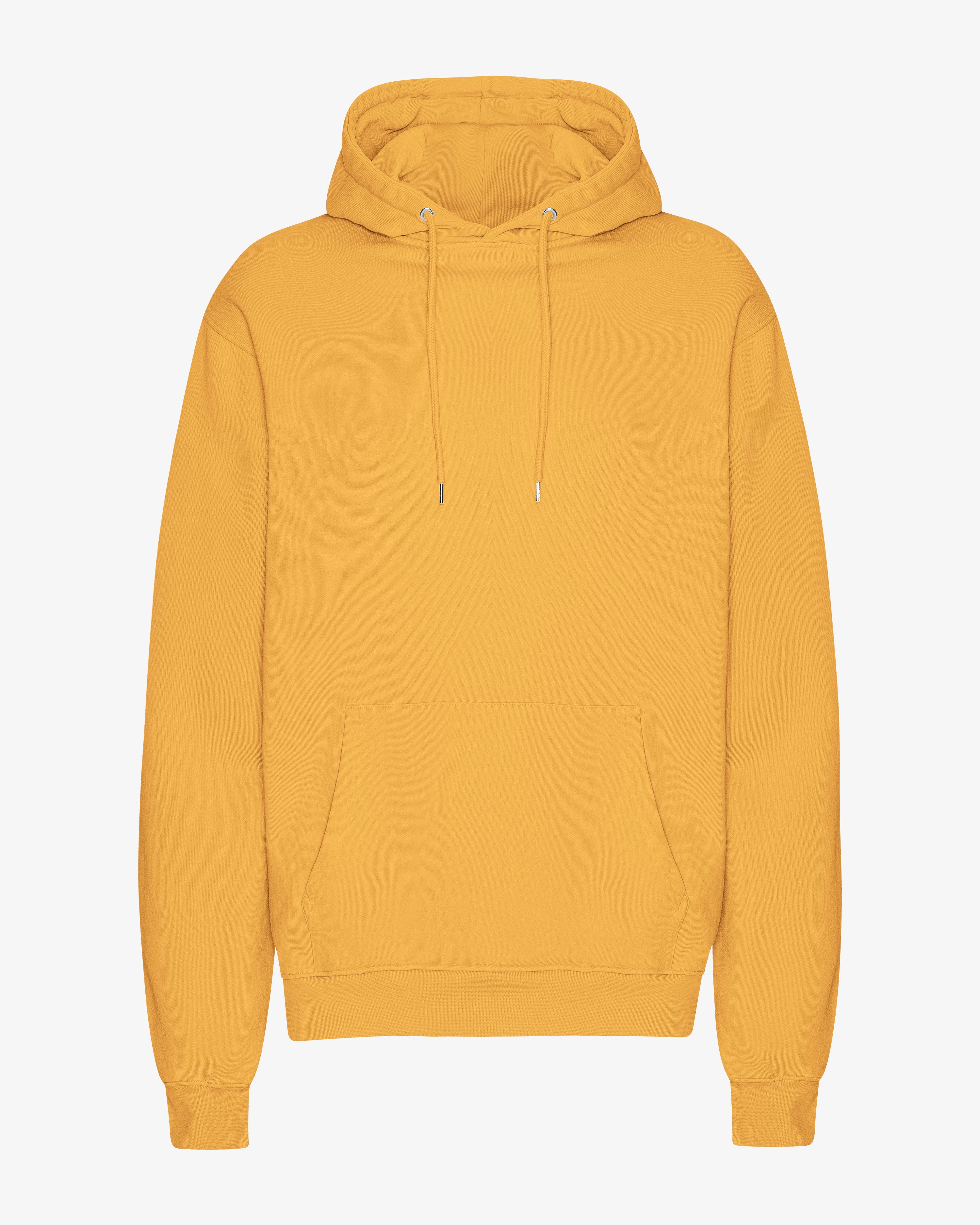 Organic Cotton Classic Hoodie - Burned Yellow | Eco-Friendly Unisex Pullover for Casual Wear & Outdoor Activities