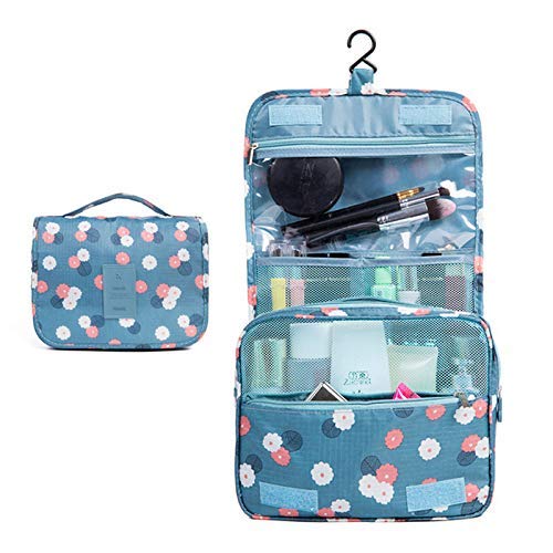 Waterproof Hanging Travel Toiletry Bag for Women - Portable Cosmetic Makeup Organizer Pouch with Multiple Pockets | Ideal for Vacation, Gym, Camping & Daily Use (Multicolor)