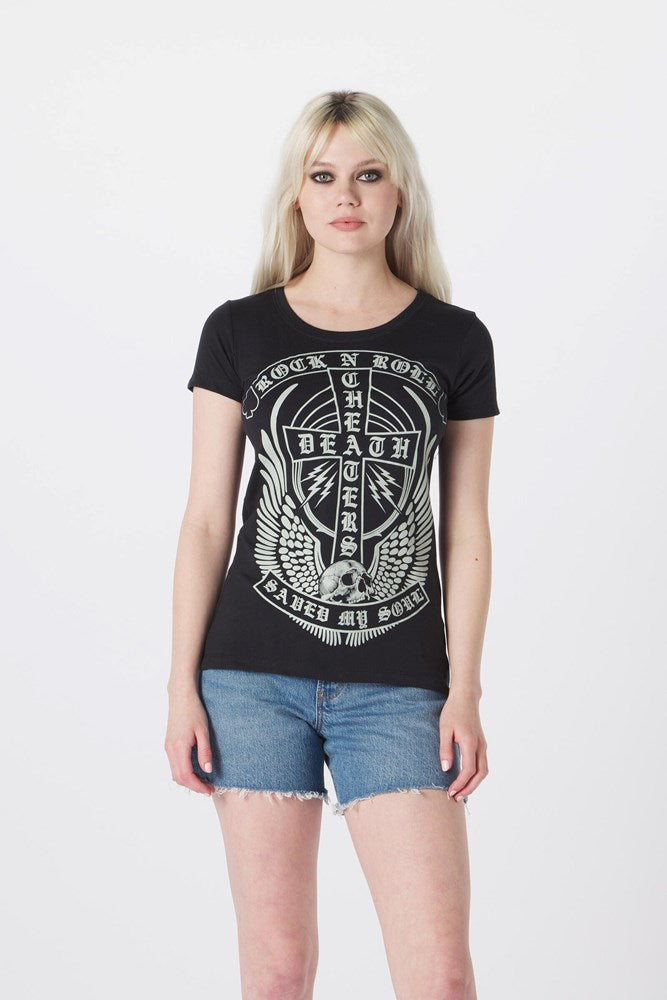 Metal Mulisha Solitude Graphic T-Shirt for Men - Comfortable Cotton Streetwear Tee - Perfect for Skateboarding, Concerts & Casual Outfits