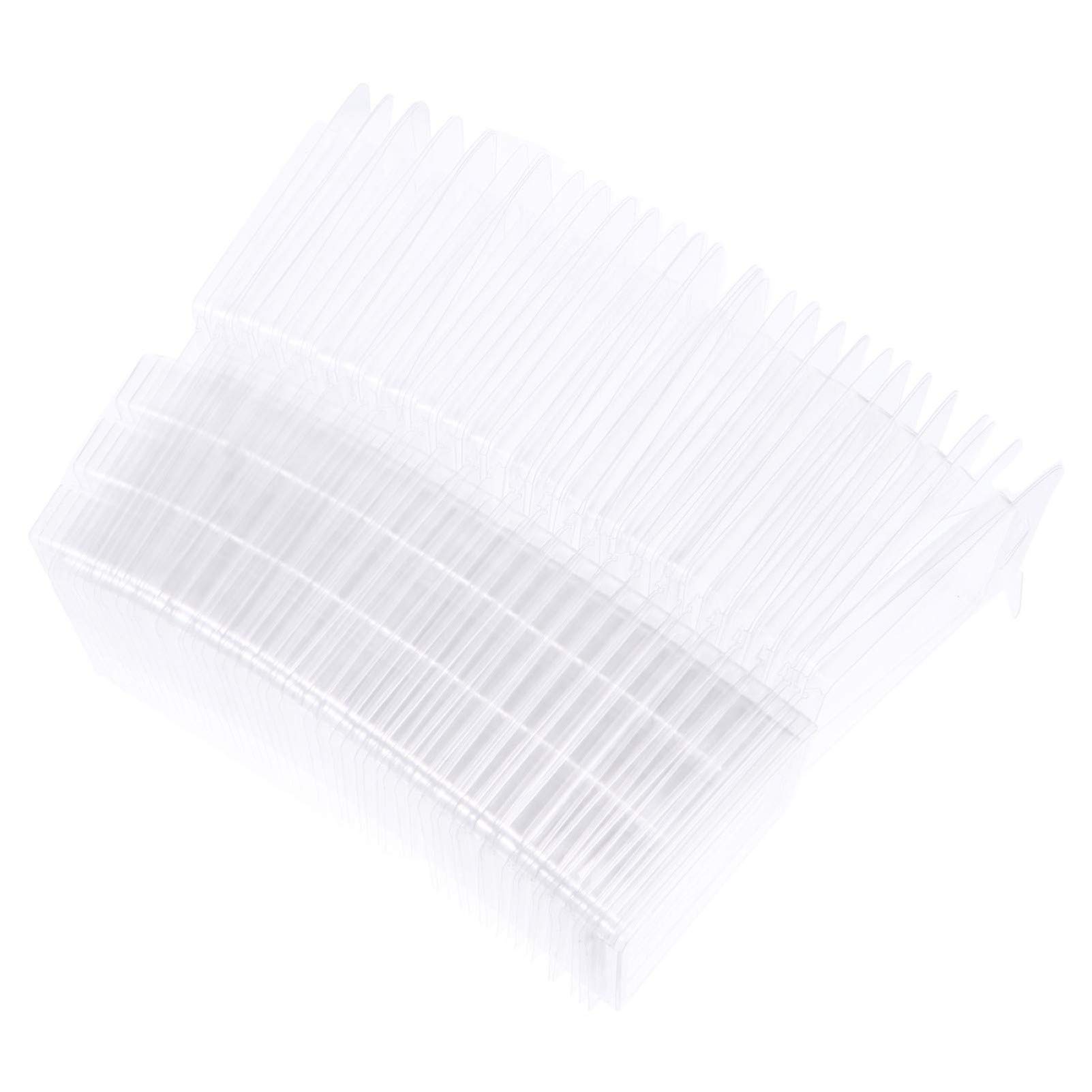 Premium Clear Plastic Ice Cube Tray - 50Pcs Resin Molds for Candle Making, Wax Melts, Fondant & DIY Crafts | Square Serving Tray for Home, Kitchen & Party Use