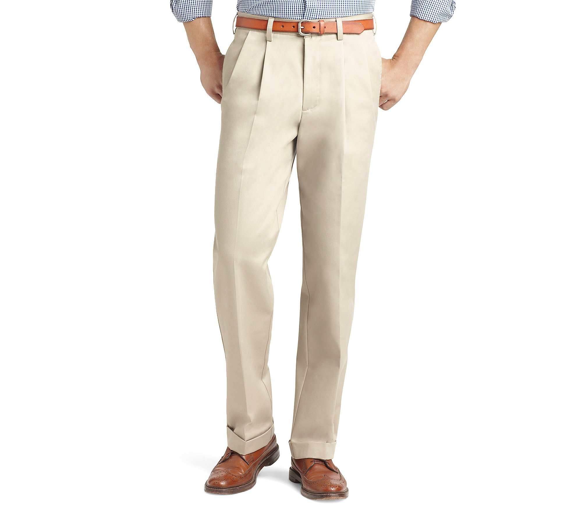 IZOD Men's Big & Tall American Chino Double Pleated Pants - Comfortable Stretch Dress Pants for Work, Office & Formal Occasions