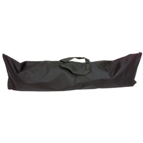 Large Black Vinyl Metal Detector Bag with Full Zipper & Carry Handles - Durable Storage for Treasure Hunting & Outdoor Adventures