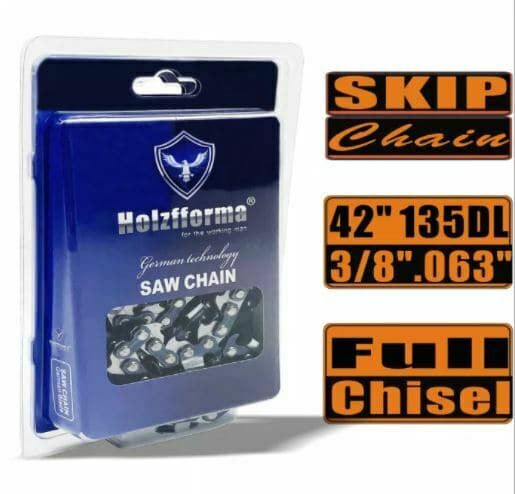 Holzfforma® Skip Chain Full Chisel .3/8'' .063'' 42inch 135DL Professional Chainsaw - Perfect for Tree Trimming, Lumber Cutting, and Firewood Processing | Wagners
