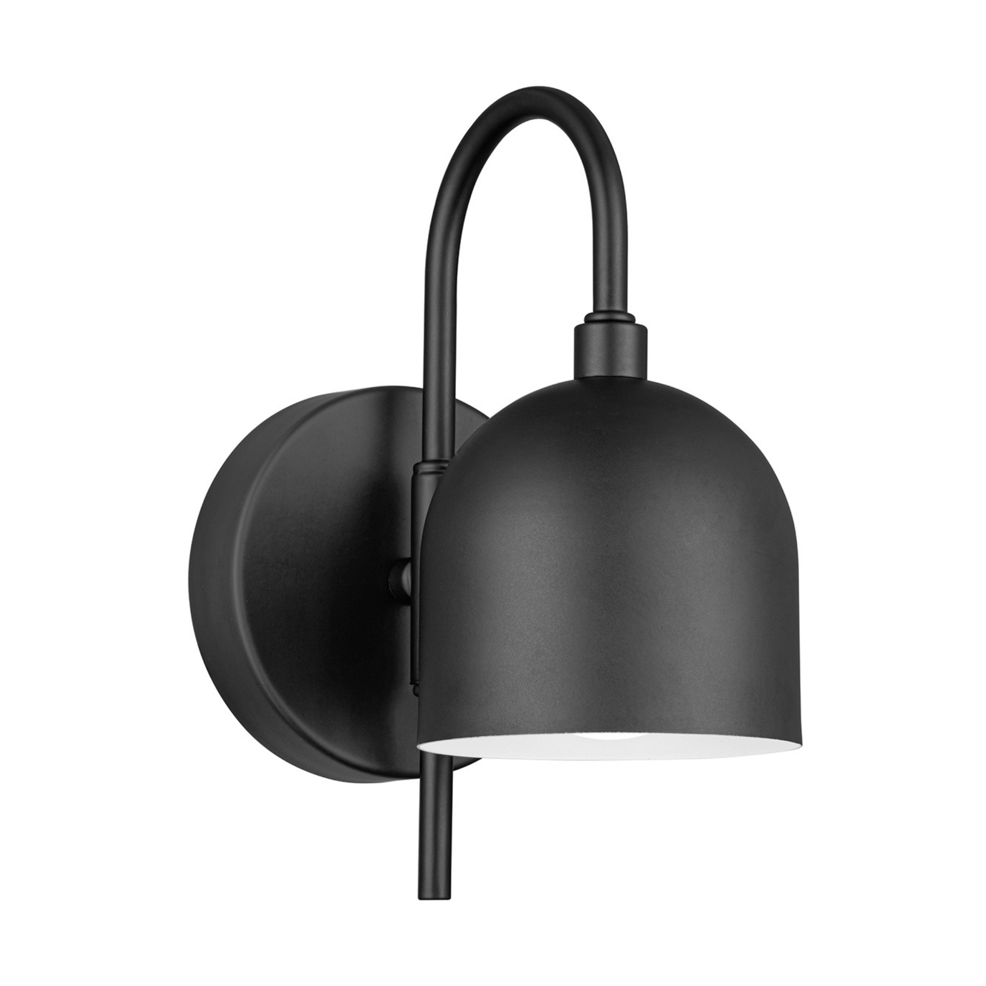 2 Pack Battery Operated LED Wall Sconce Lights - Matte Black Metal Shade, Dimmable Cordless Wall Lamp for Bedroom, Hallway, Staircase & Indoor Decor