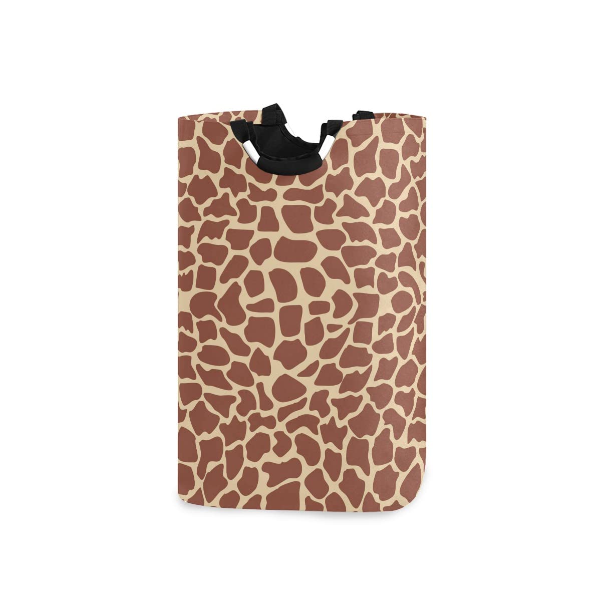 Foldable Collapsible Laundry Basket with Handles - Giraffe Print Laundry Hamper Bag for Bathroom Organization, Storage & Laundry Room Decor | Perfect for College Dorms, Travel & Home Use