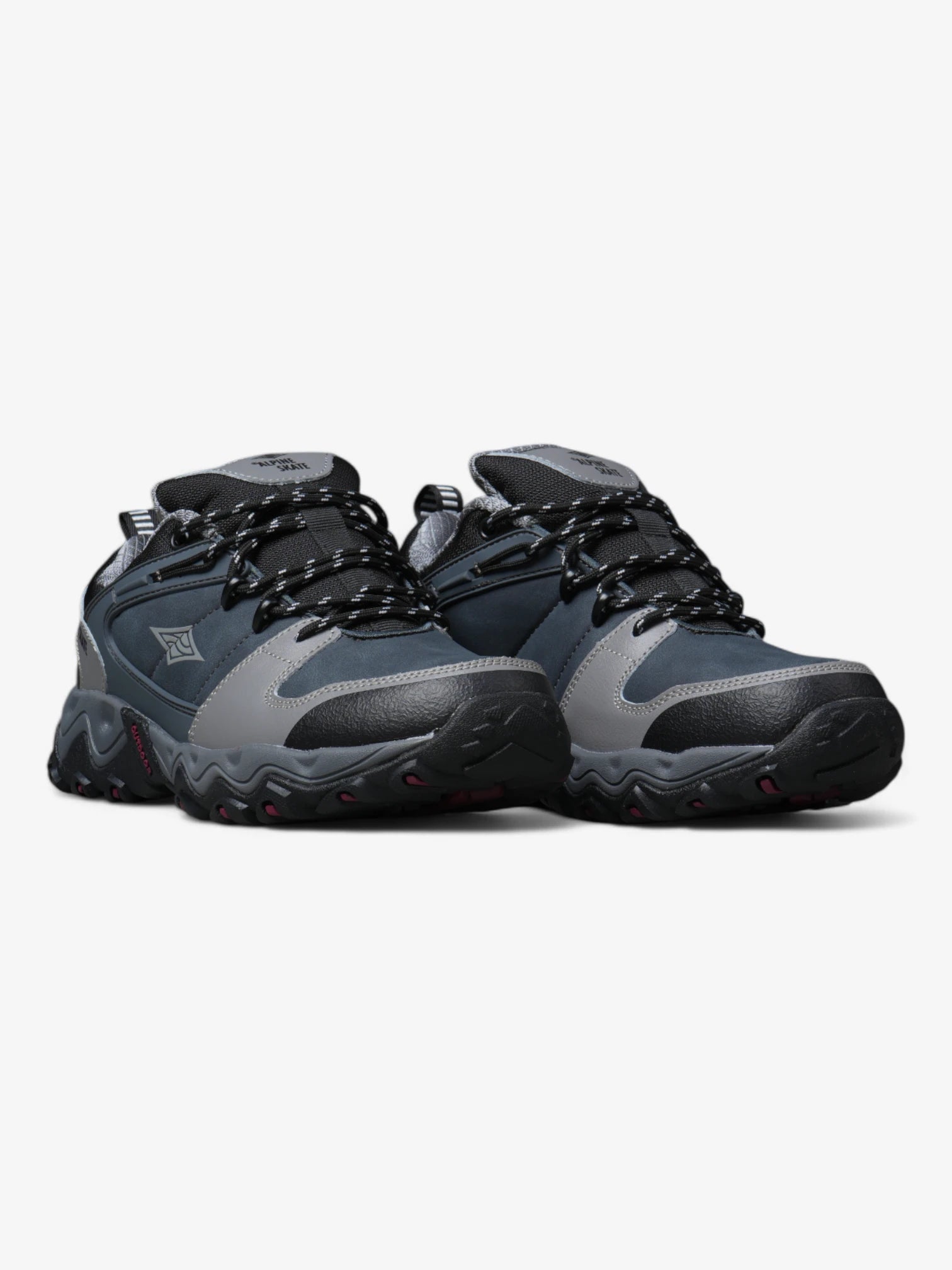 Alpine Skate Polson Grey & Black Skate Shoes - High-Performance Men's Sneakers for Skateboarding, Streetwear & Casual Wear