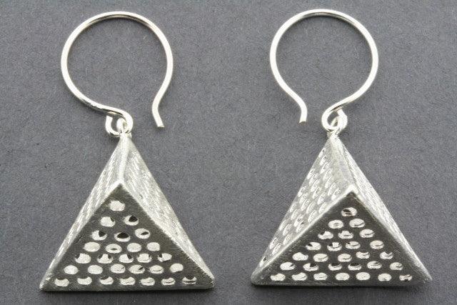 Pyramid Hive Earrings for Women - Trendy Geometric Dangle Earrings for Party, Wedding & Everyday Wear