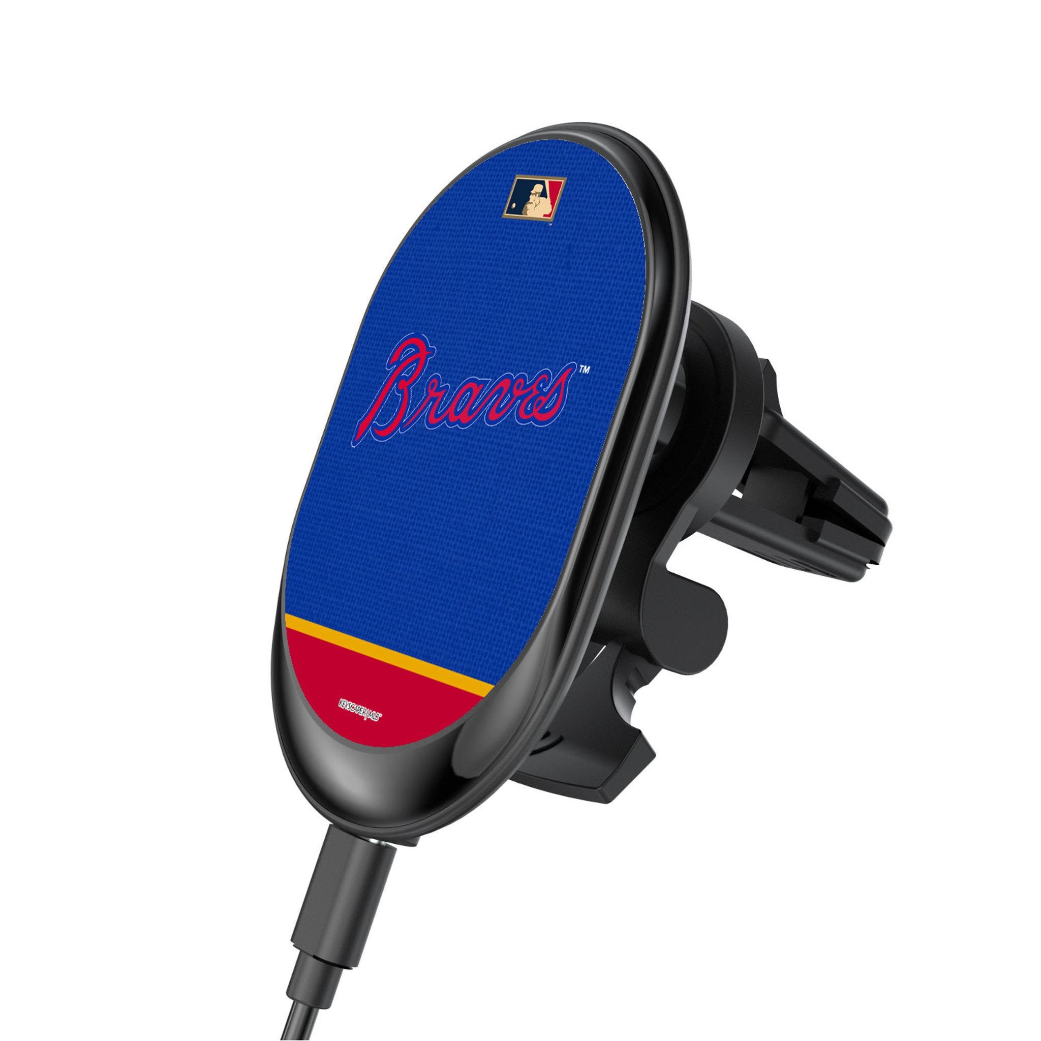 Atlanta Braves 2012 Cooperstown Collection Home Jersey - Solid Wireless Magnetic Car Charger for iPhone & Android - Perfect for Road Trips & Commuting